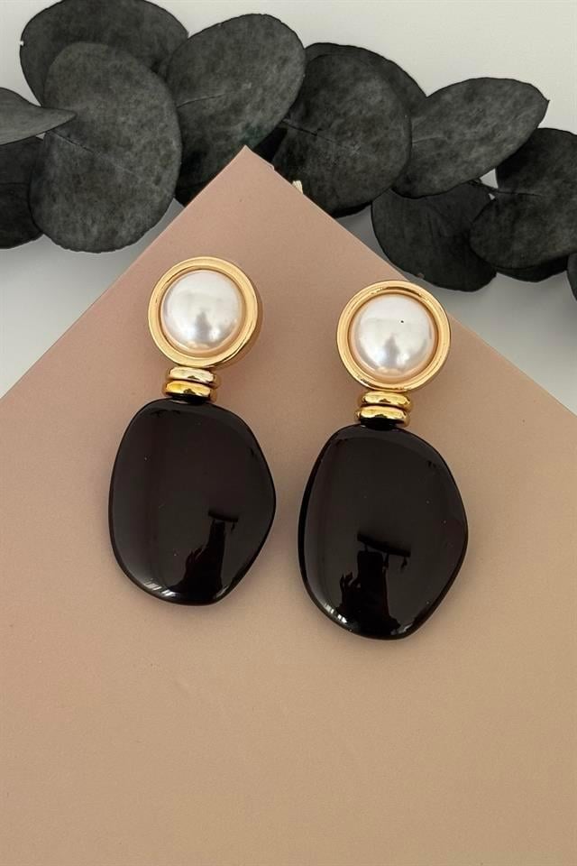 Opal Siyah Küpe