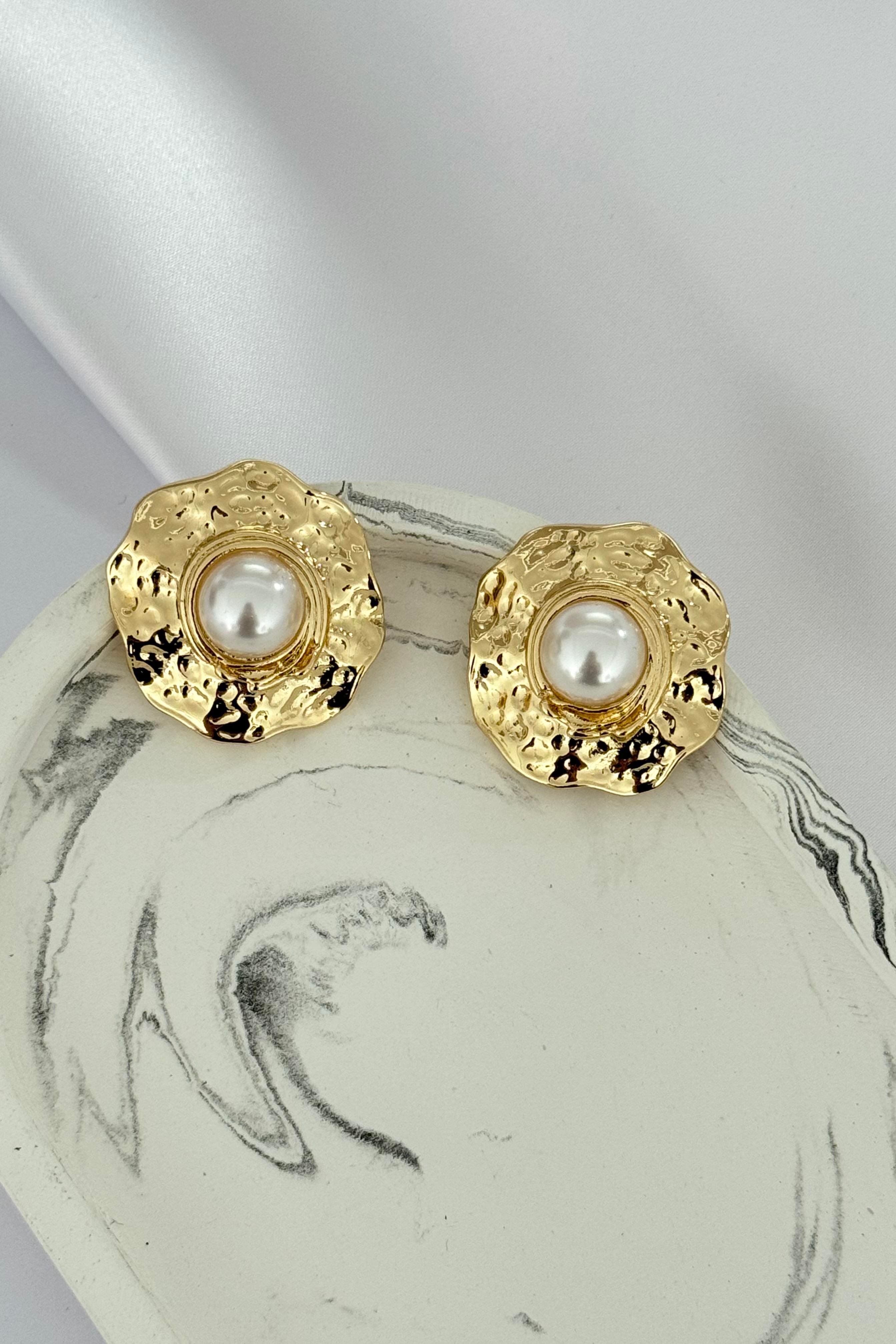 Pearl Hoop Küpe