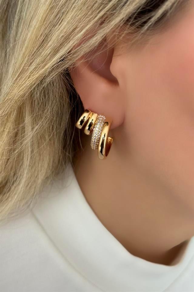Poly Ring Küpe