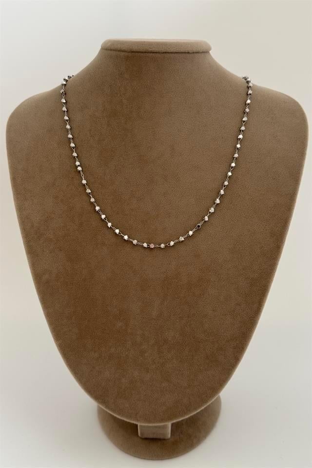 Silver Facet Kolye