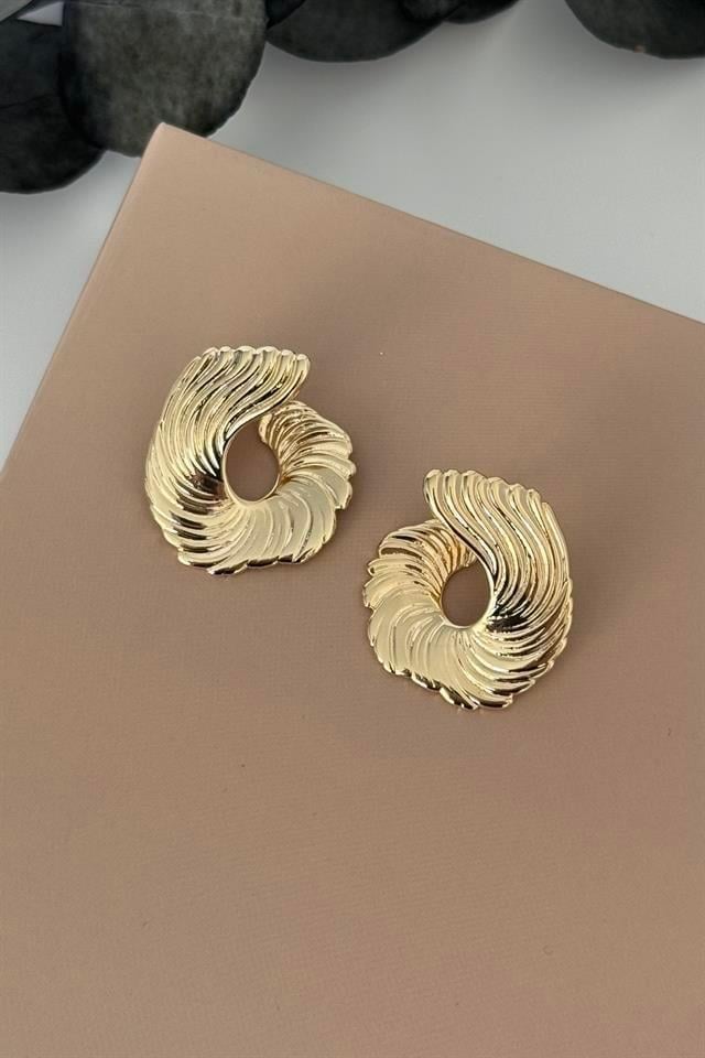 Spiral Gold Küpe