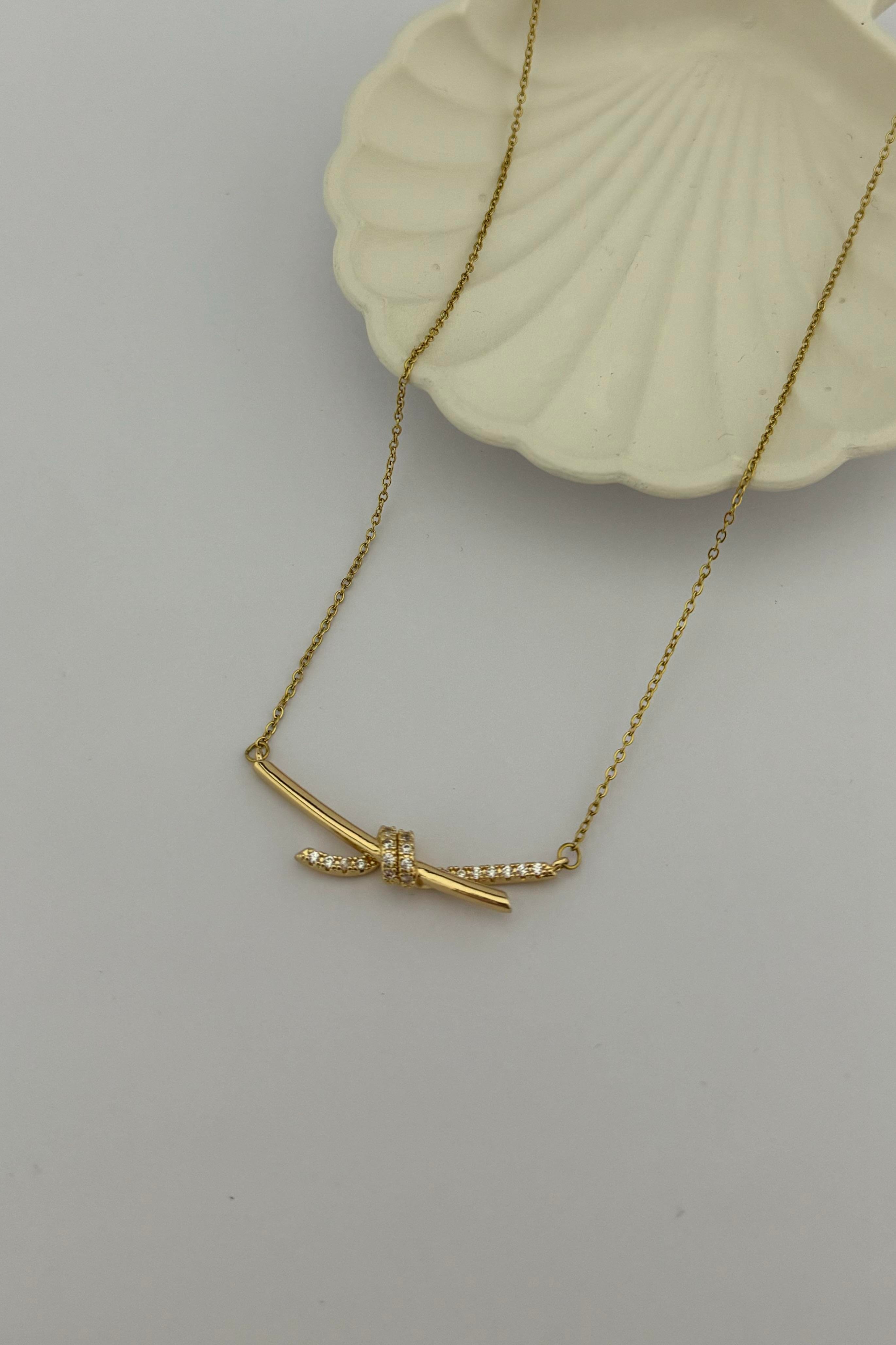 TF Knot Gold Kolye