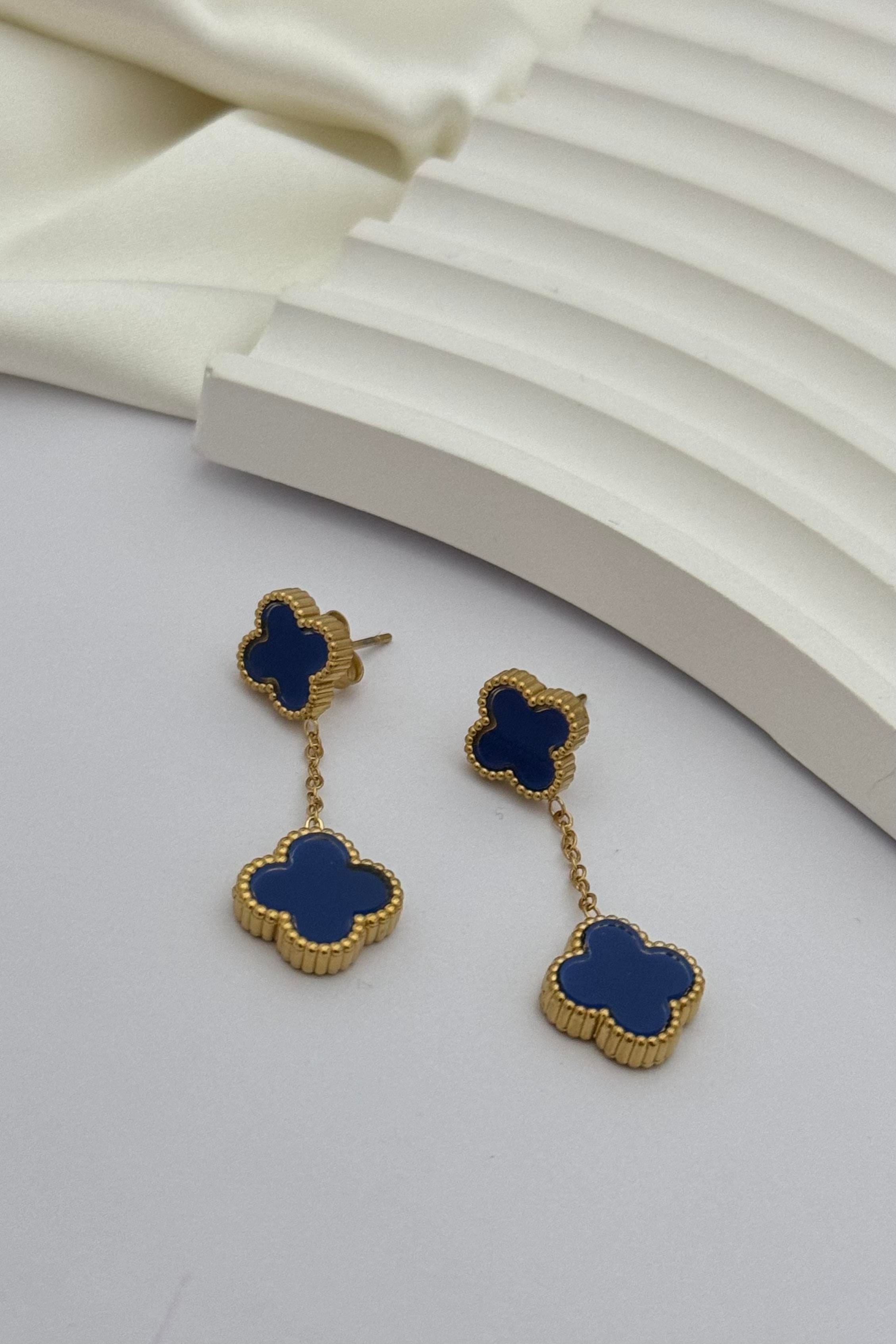 V Cleef Blue Küpe