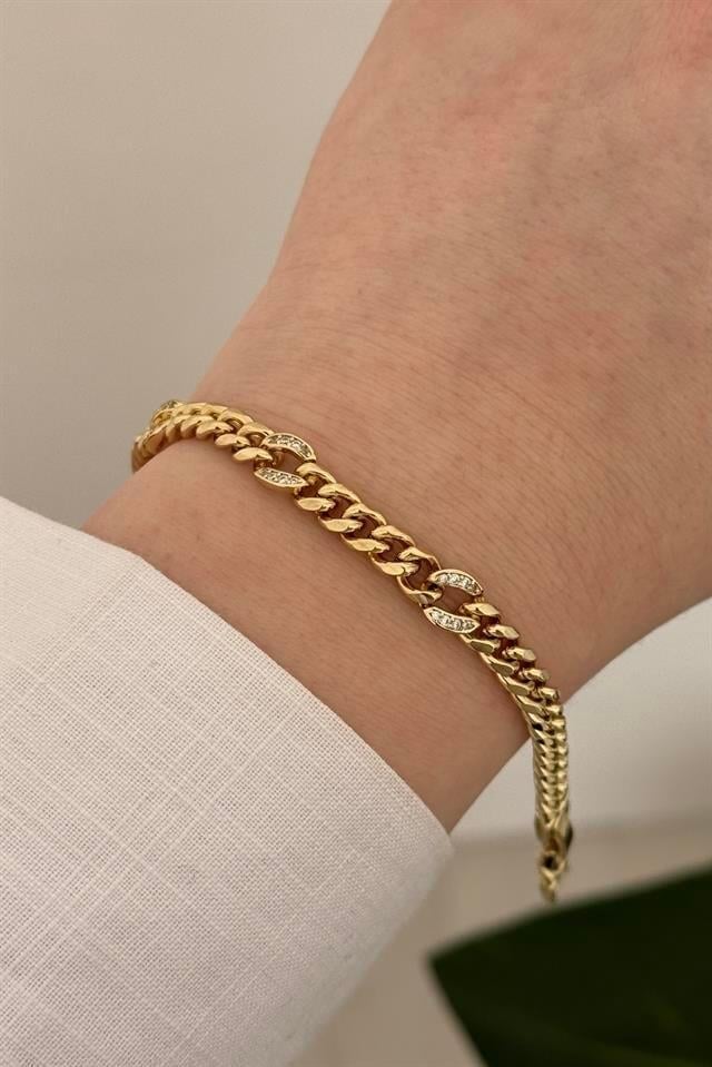 Velmira Vip Seri Gold Bileklik