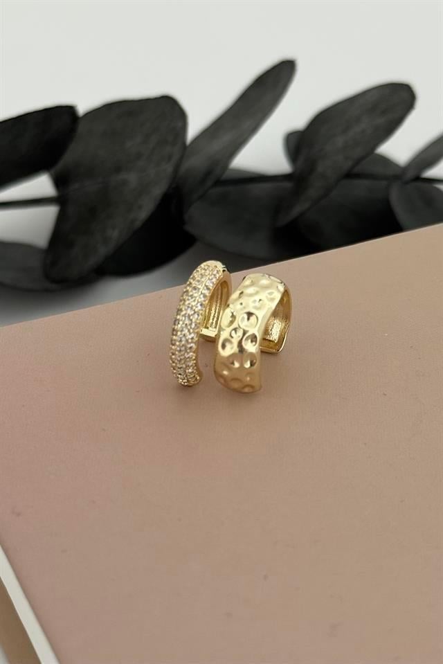 Velrix Gold Kıkırdak Küpe