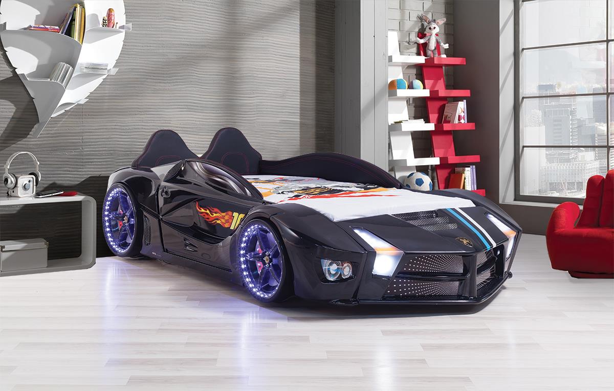 LUXURY FULL  ARABA YATAK KARYOLA SİYAH