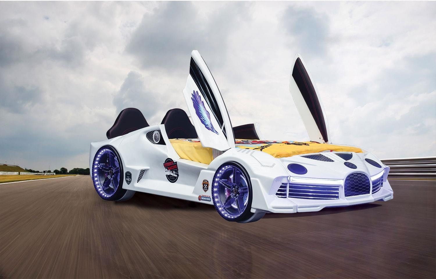 MOON AERO PREMIUM ARABA YATAK KARYOLA BEYAZ
