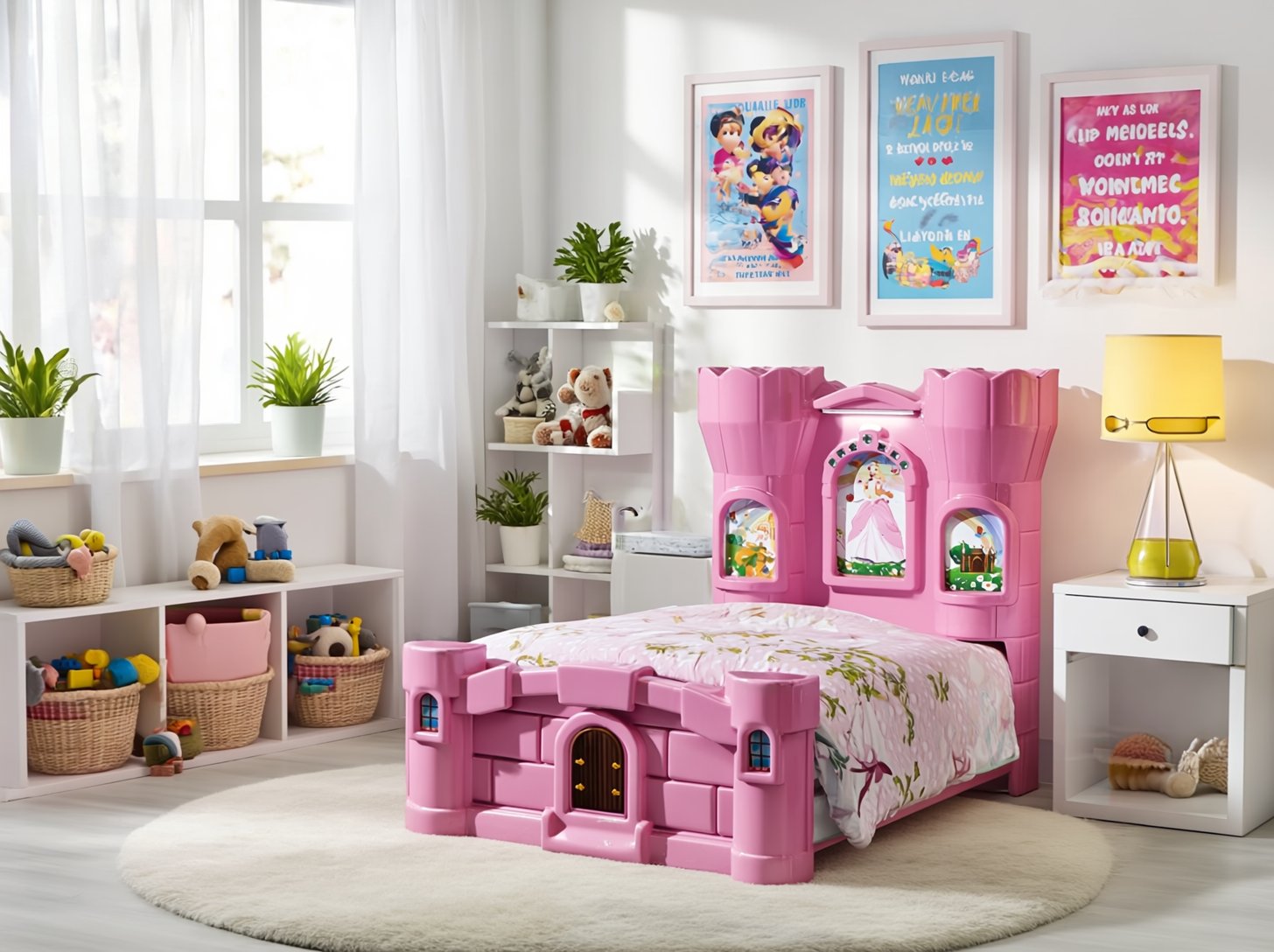 PRENSES KALESİ KARYOLA PEMBE