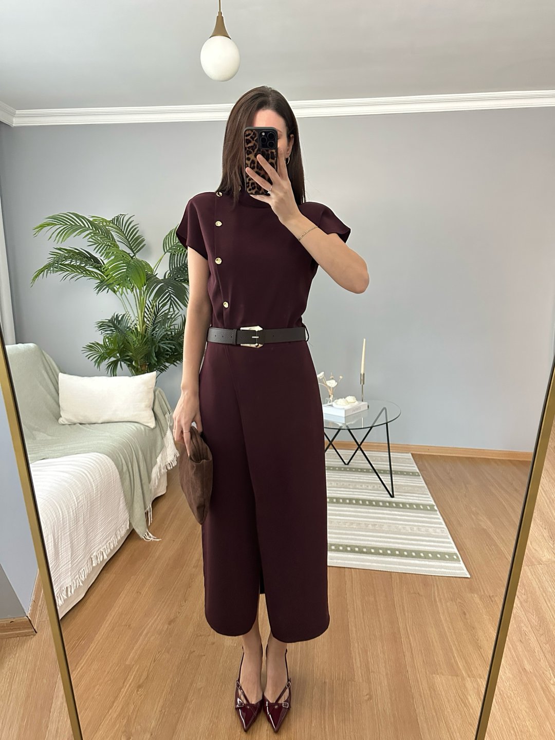 Asel Bordo Uzun Elbise