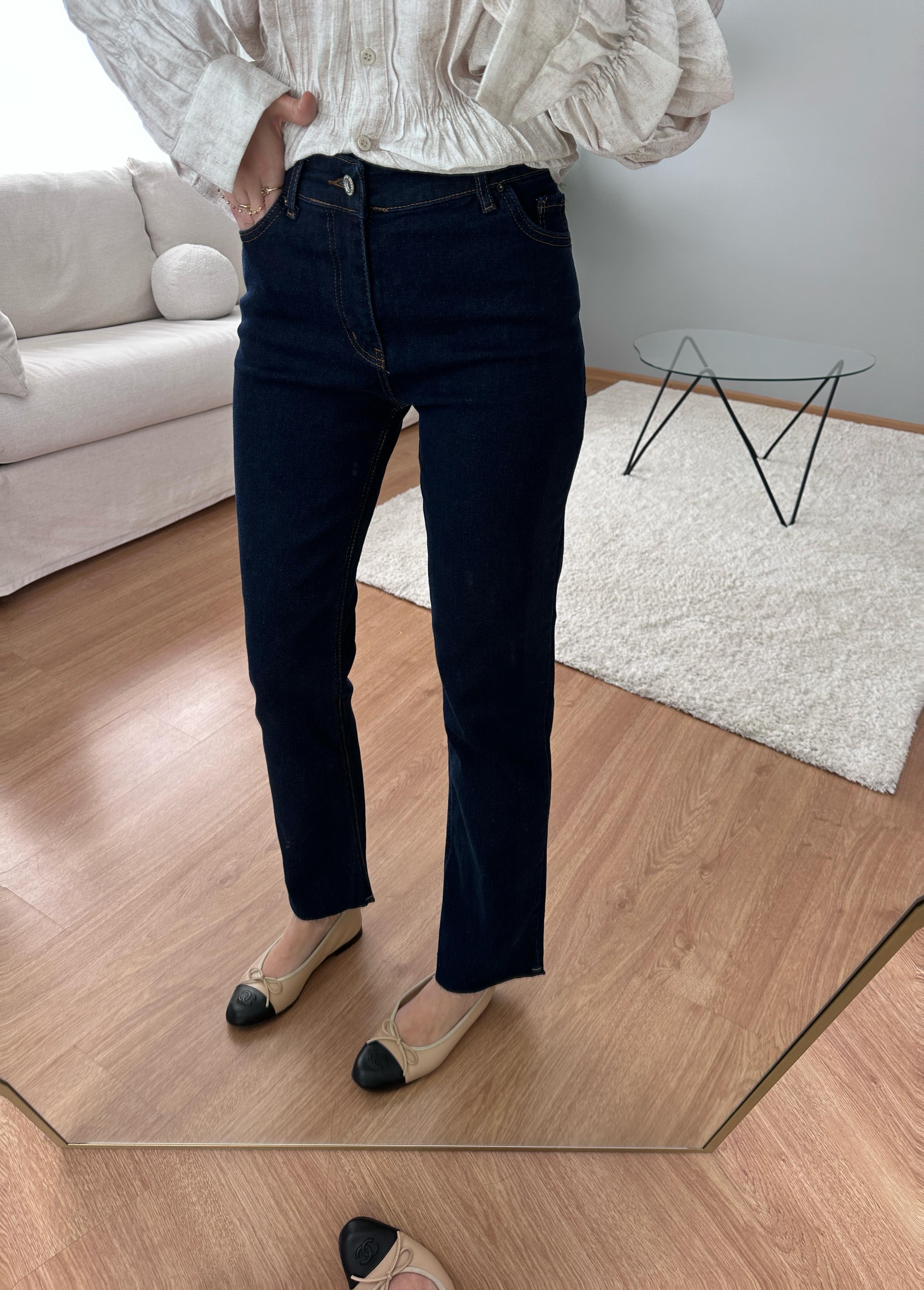 Lacivert Boyfit Jean
