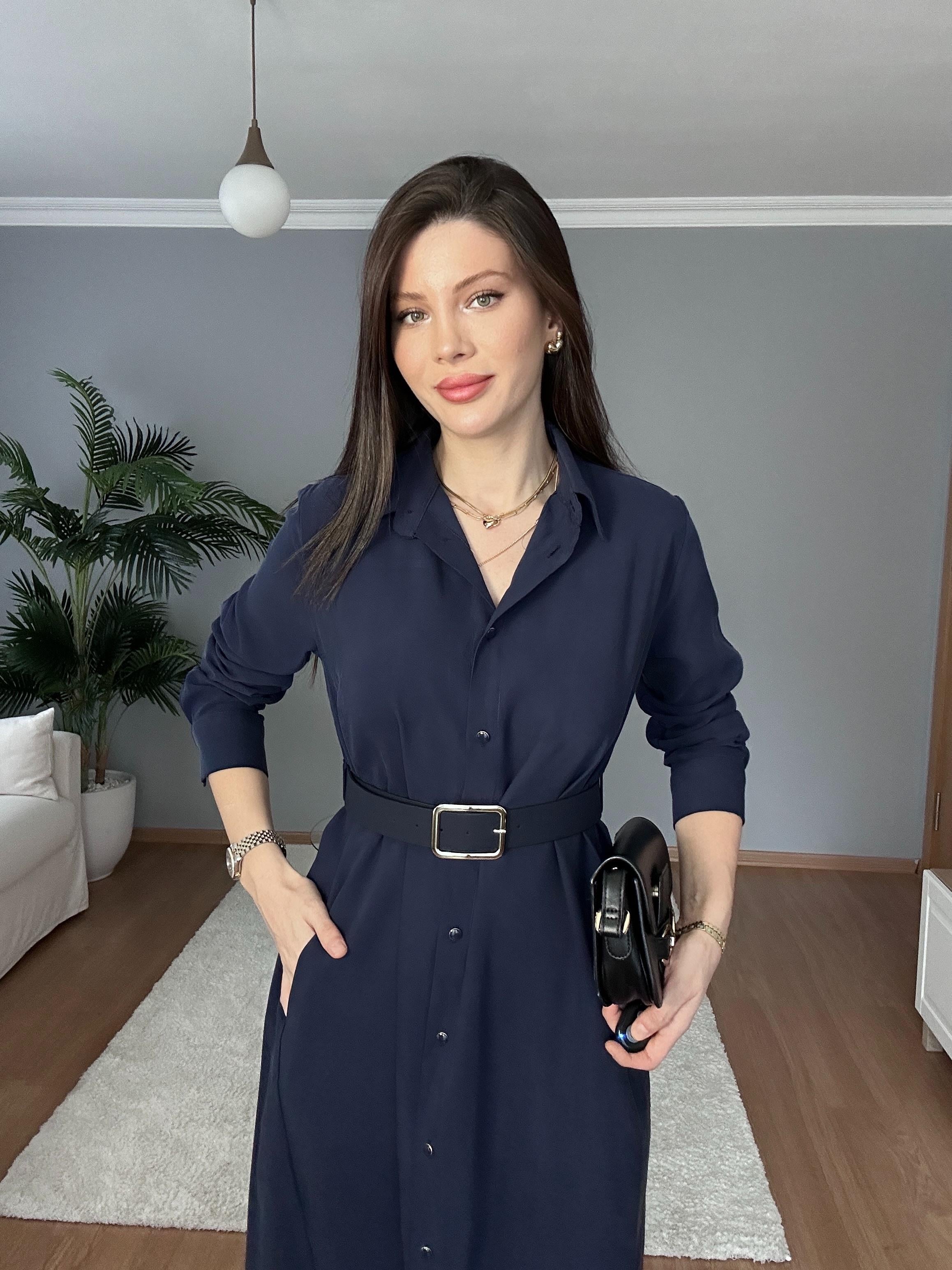 Maria Lacivert Modal Elbise