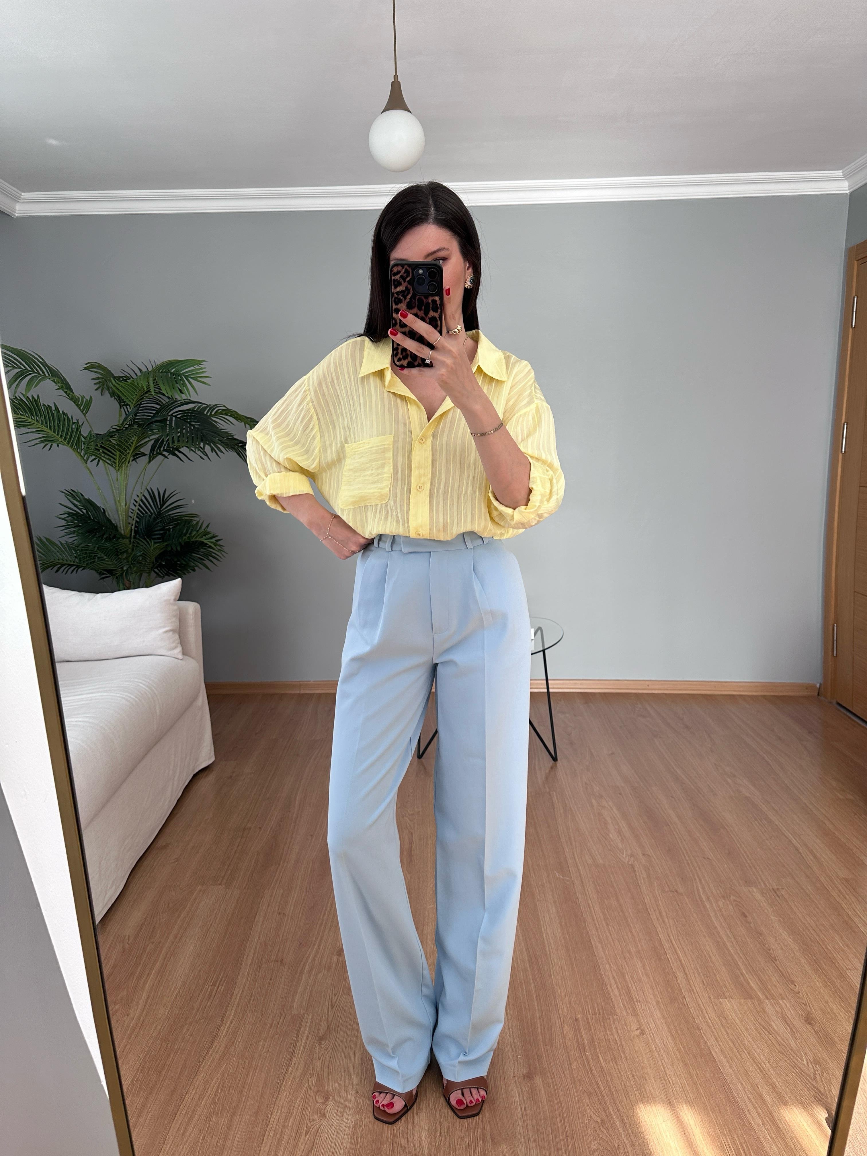 Pastel Mavi Palazzo 