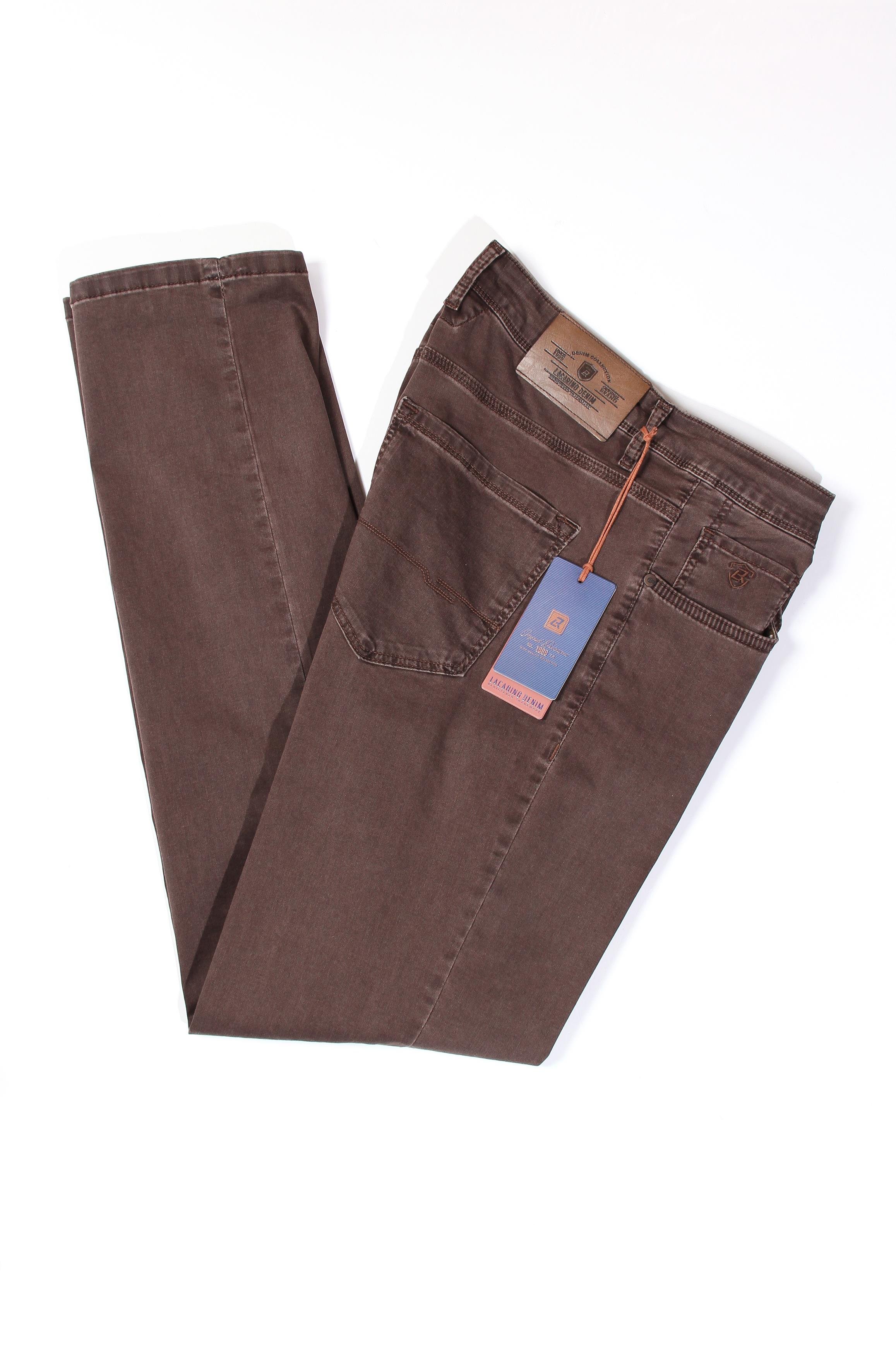 LACARINOHigh Waist Straight Brown Jeans