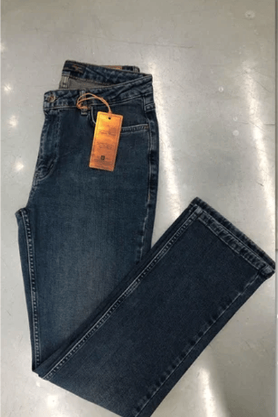 LACARINOWomen's High Waist Straight Leg Dark Blue Jeans