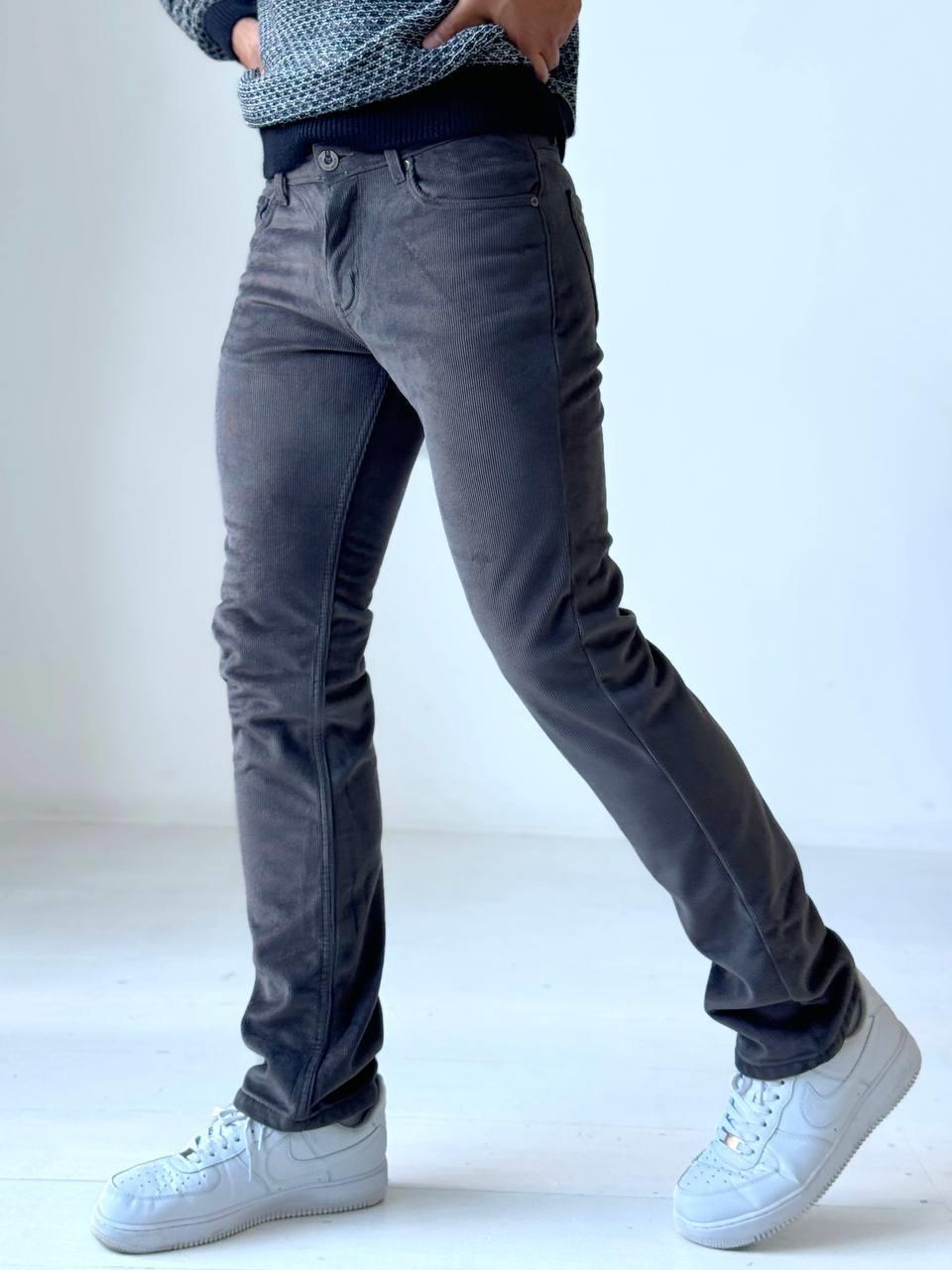 High Waist Half Pipe Leg Mink Jeans