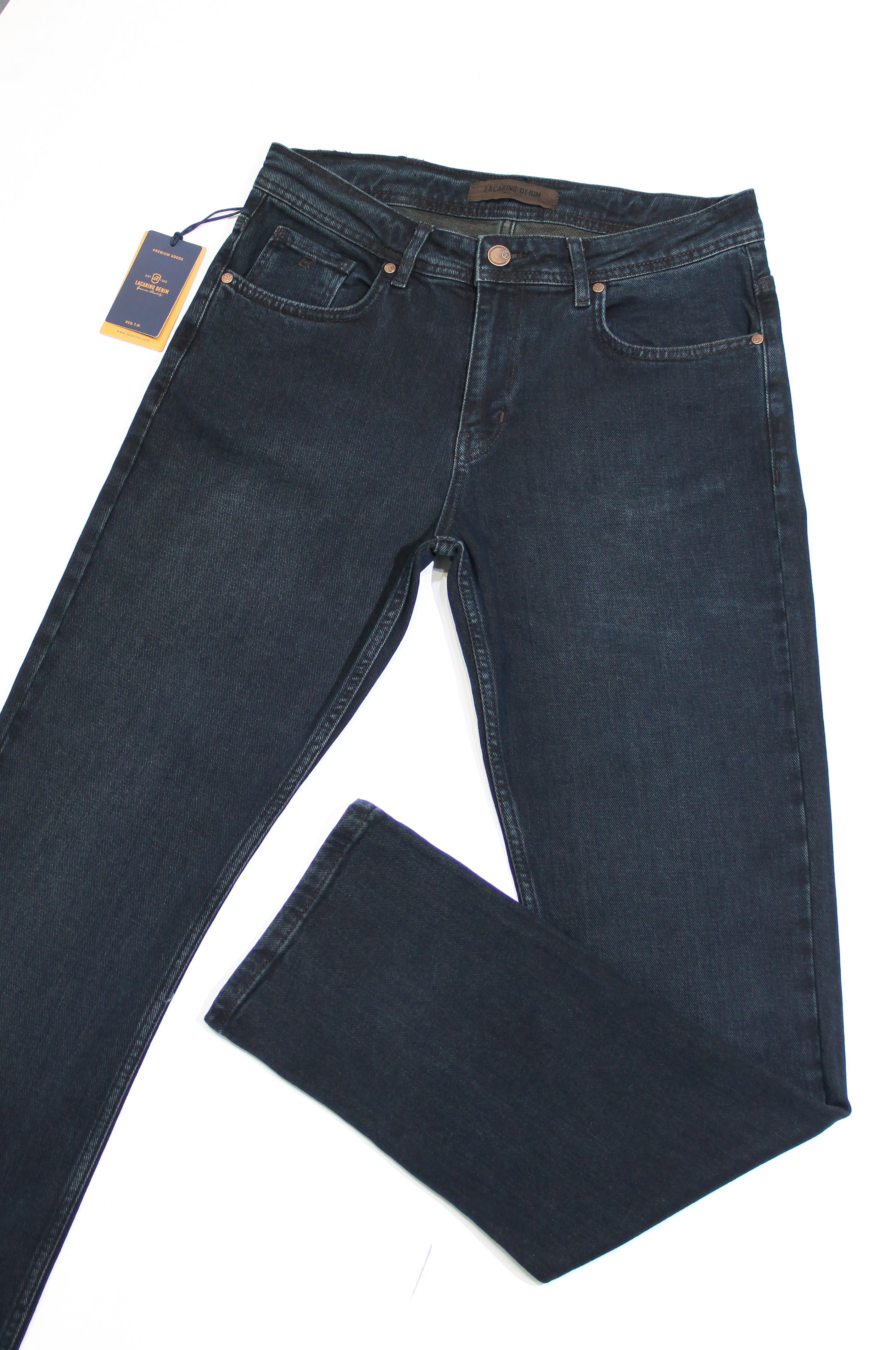 LACARINOYüksek Bel Klasik Kesim Boru Paça  Od Brown Jean Pantolon