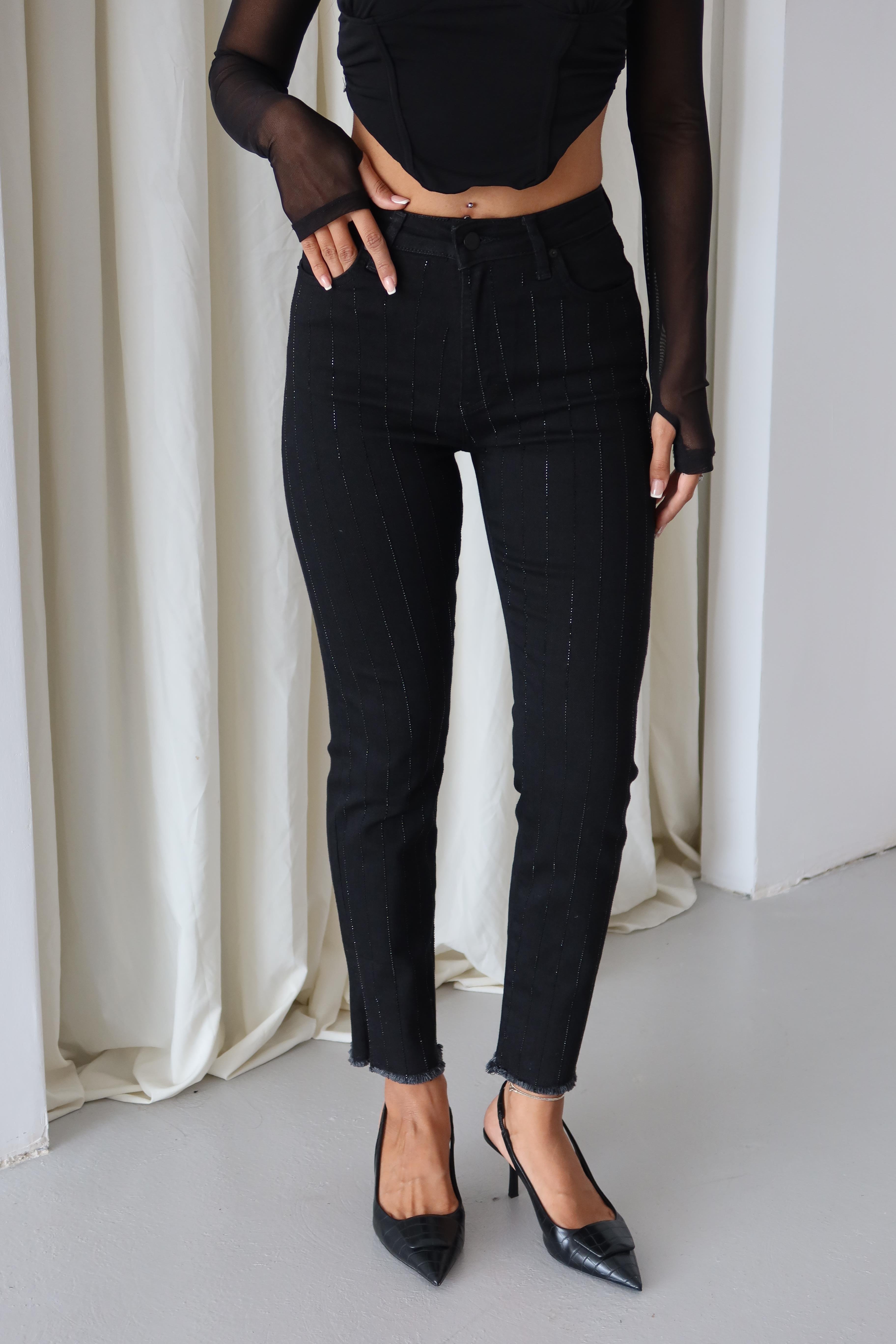 LACARINOBP SIYAH SERIT TASLI  34/42