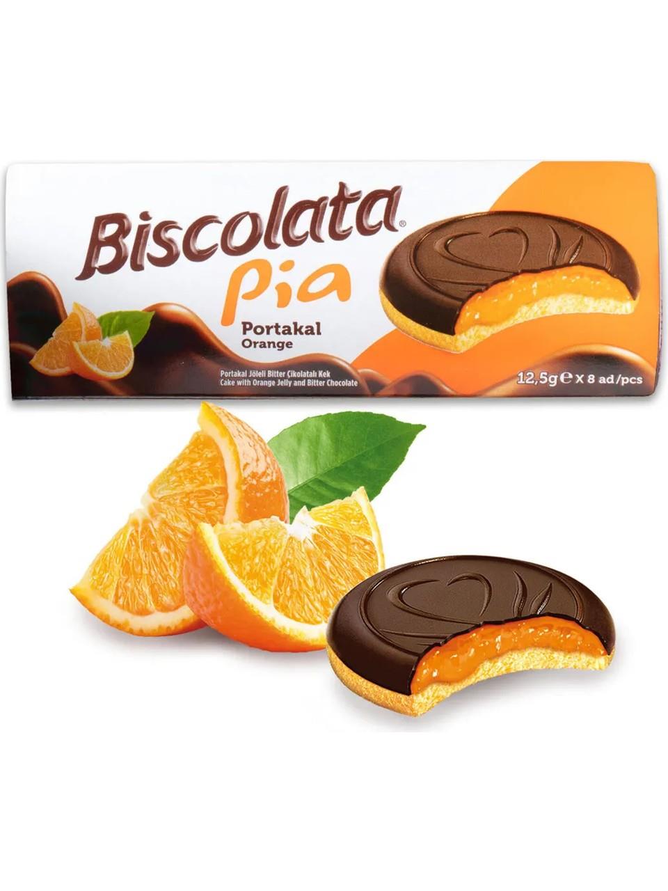 Biscolata Pia Portakallı 100 gr x 6 Adet
