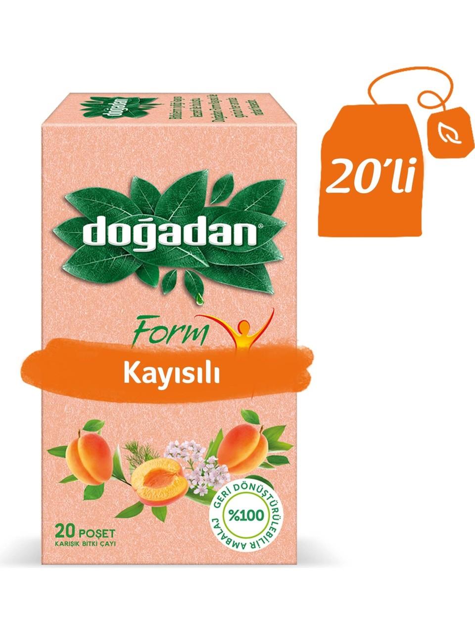 Doğadan Form Kayısılı Karışık Bitki Çayı 36 gr