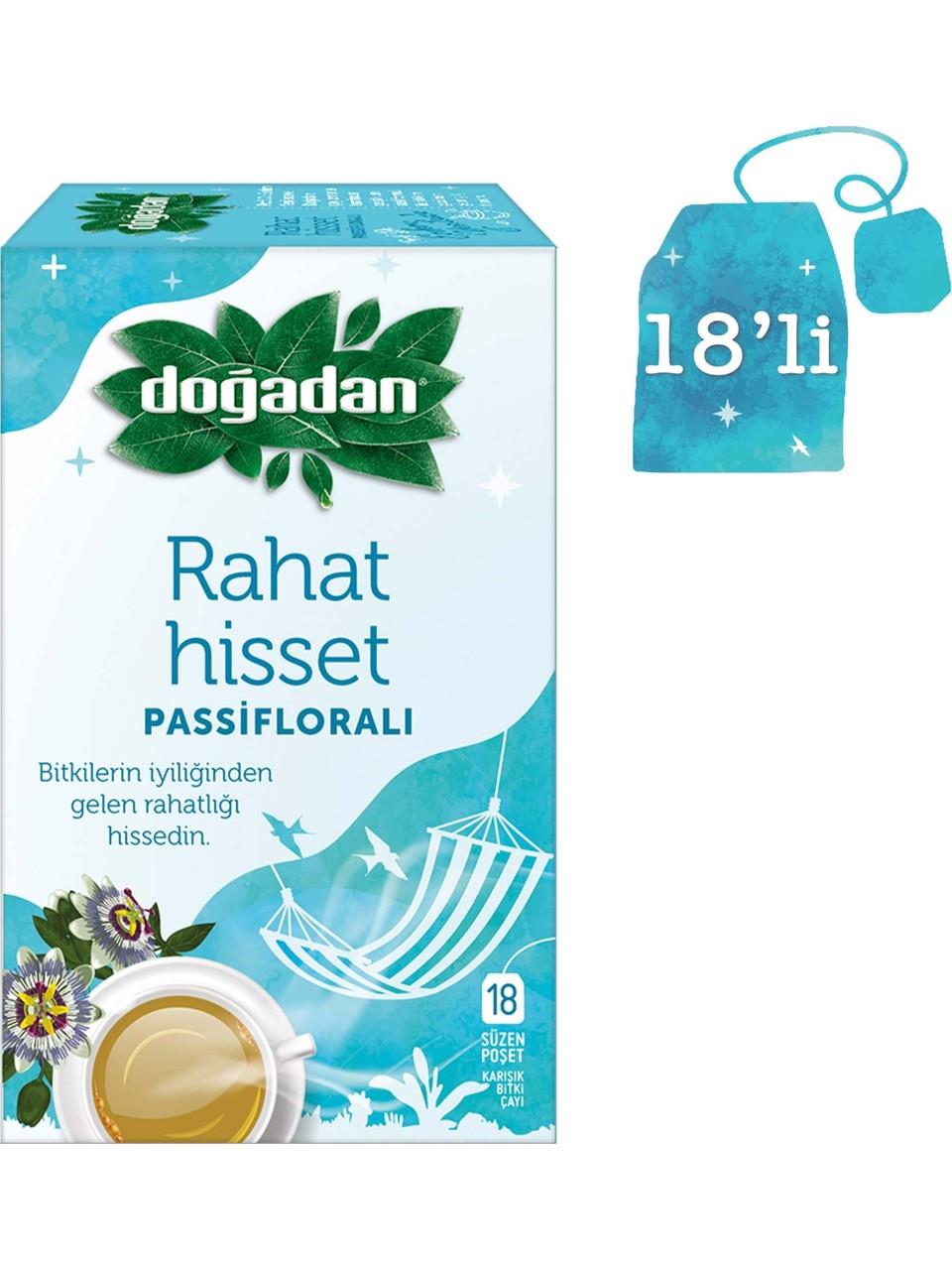 Doğadan Rahat Hisset Passifloralı Bitki Çayı 18'li