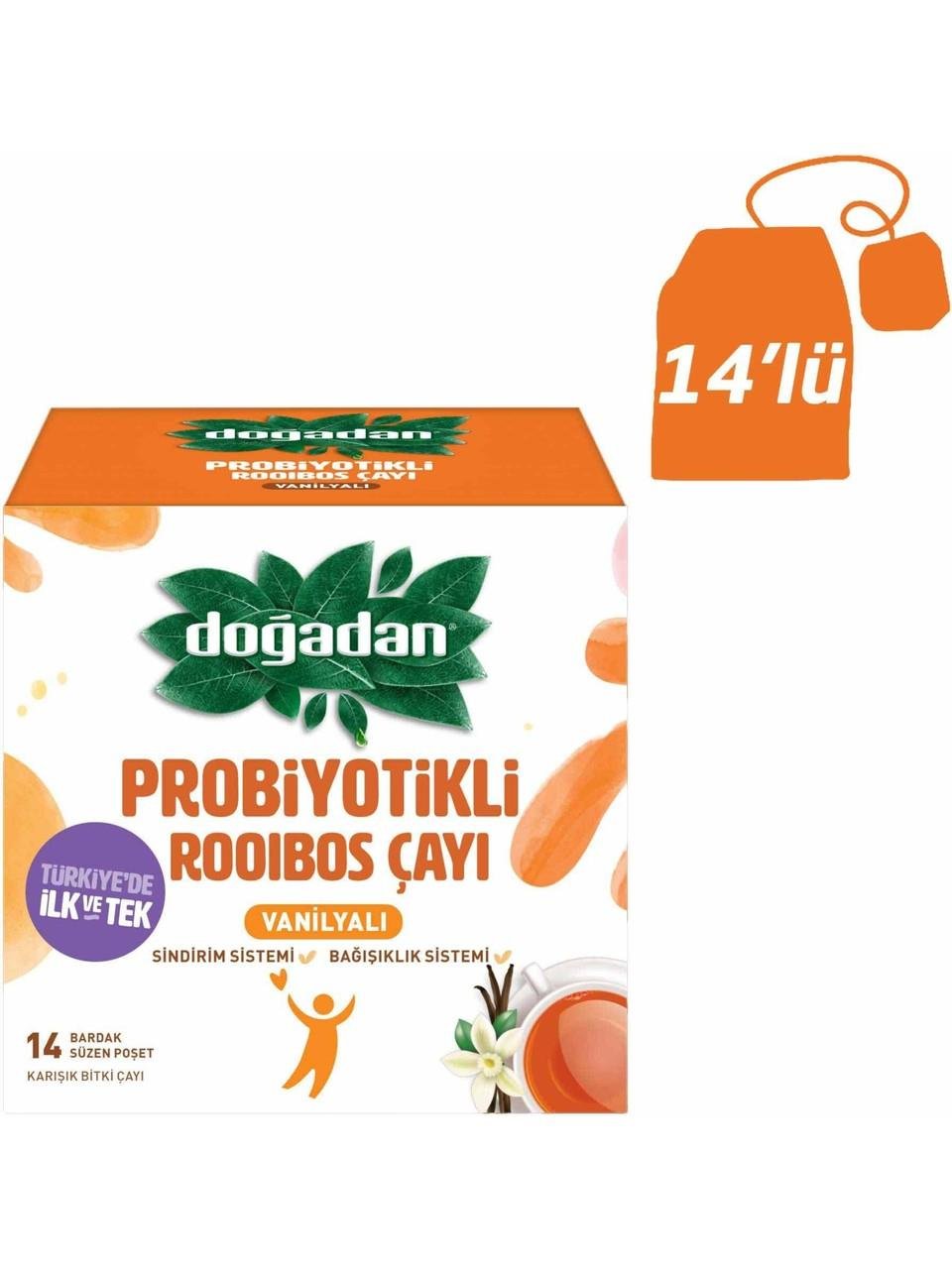 Doğadan Roobıos Vanilyalı Probiyotikli 14'lü