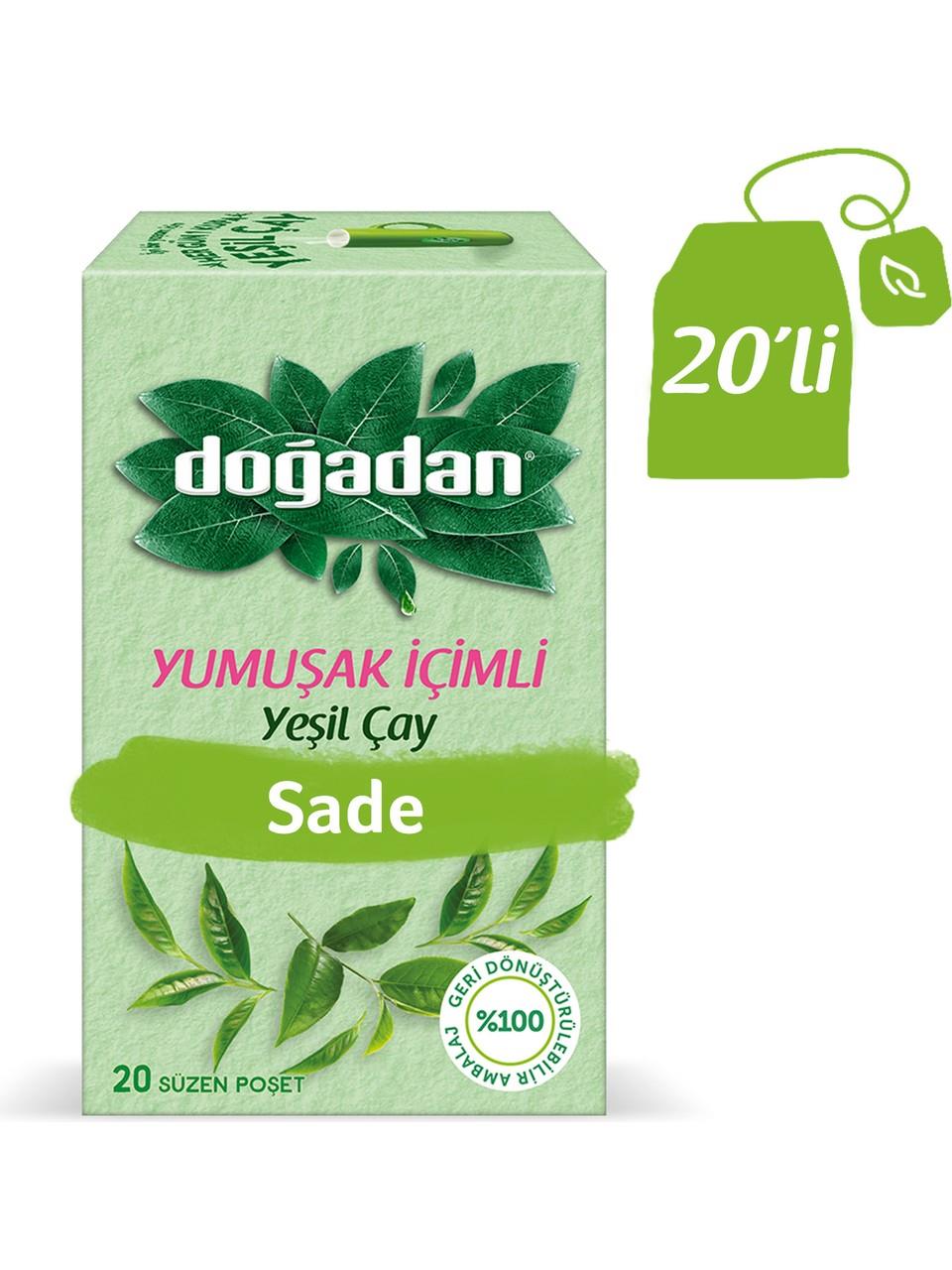 Doğadan Yeşil Çay Yumuşak İçim 20'li