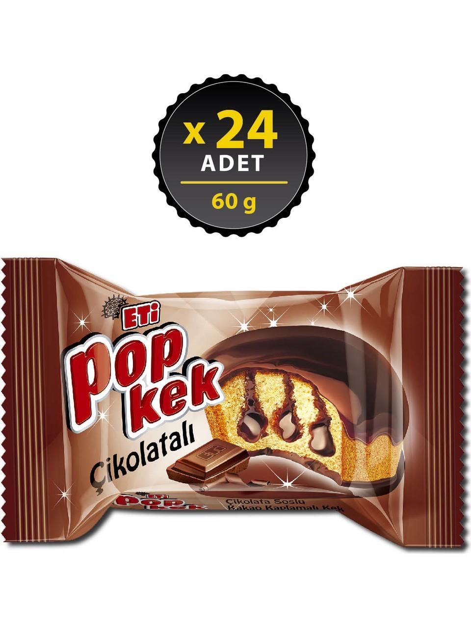 Eti Popkek Çikolatalı Kek 60 gr x 24 Adet
