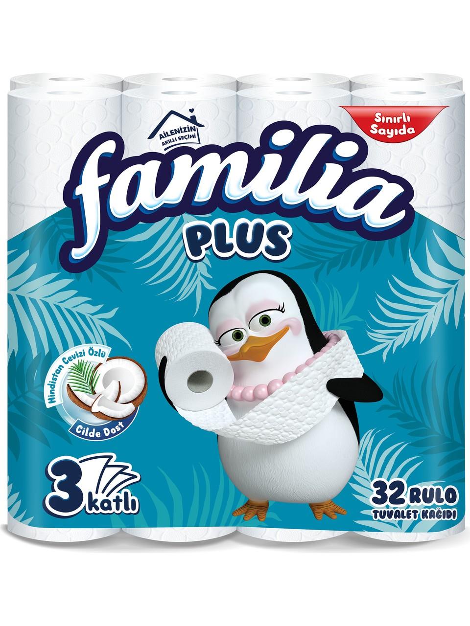 Familia Plus Hindistan Cevizi Özlü Tuvalet Kağıdı 32