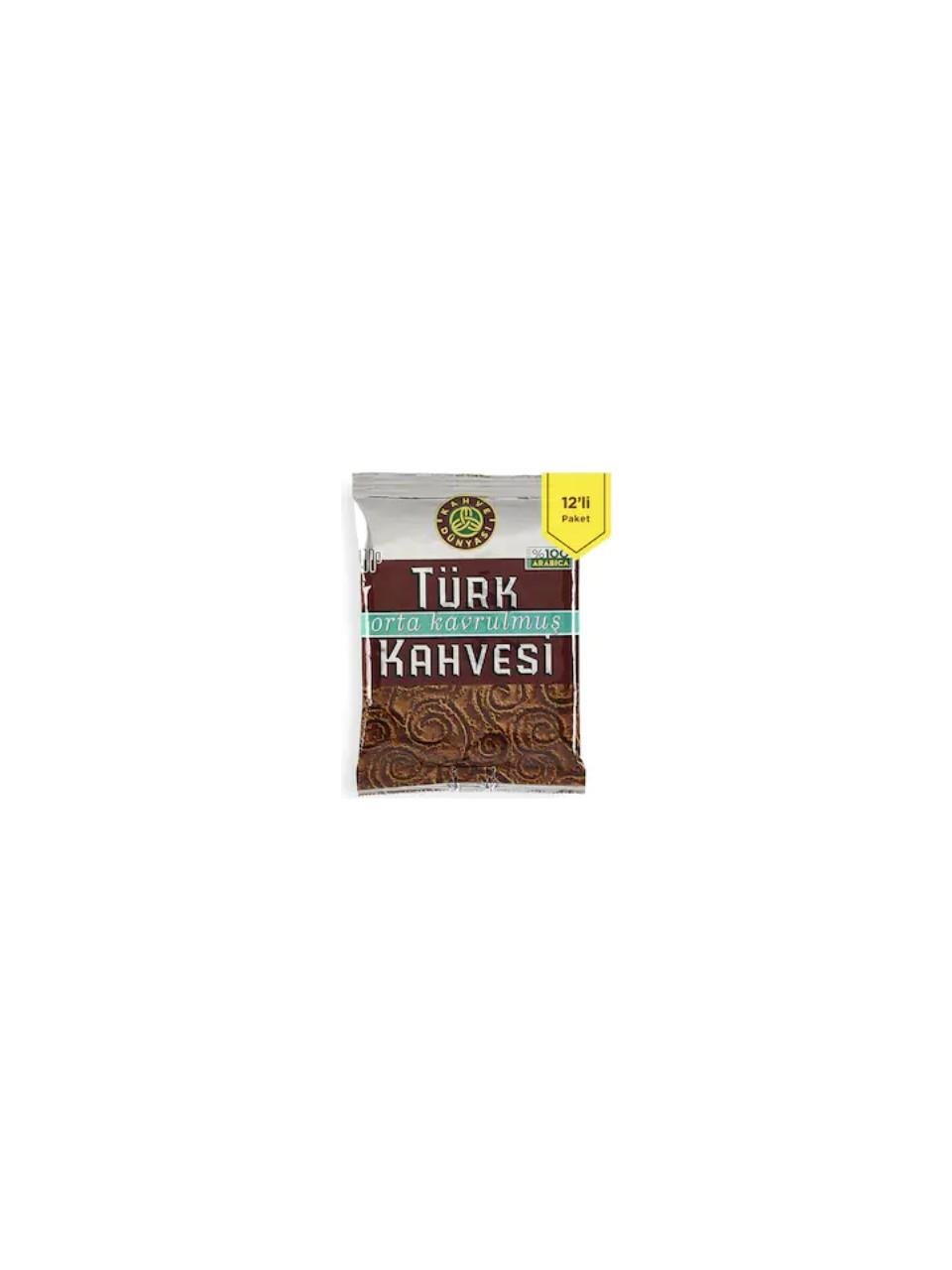 Kahve Dünyası 12li Eko Paket Orta Kavrulmuş Türk Kahvesi 100gr