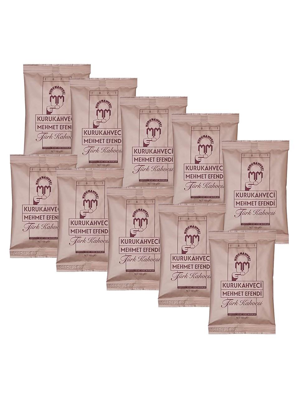 Kurukahveci Mehmet Efendi Türk Kahvesi 100 G 10'lu Set