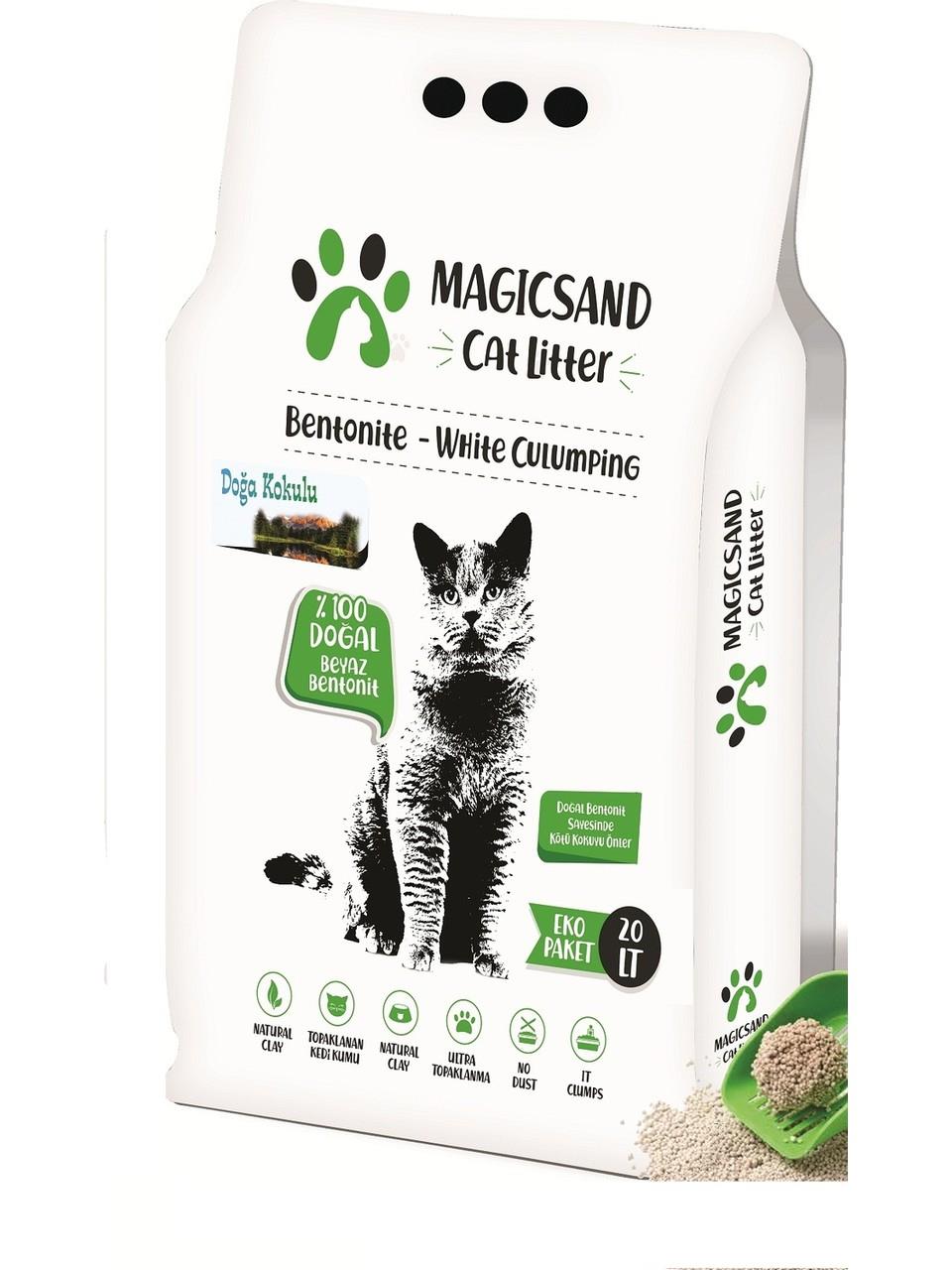 Magicsand Cat Litter Doğa Kokulu İnce Taneli Kedi Kumu 20 LT