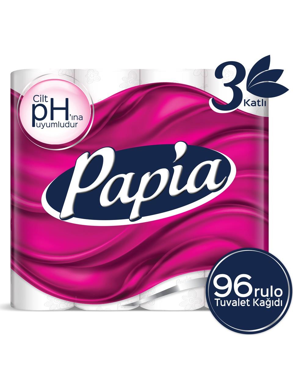 Papia Tuvalet Kağıdı Jumbo Paket 96 Rulo