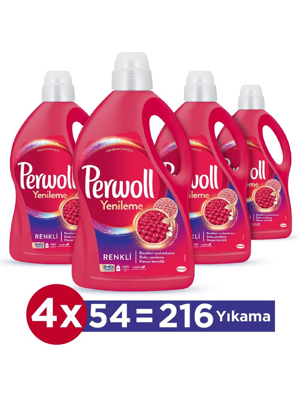 Perwoll Yenileme Renkli 4x2.97L (4'lü Set)
