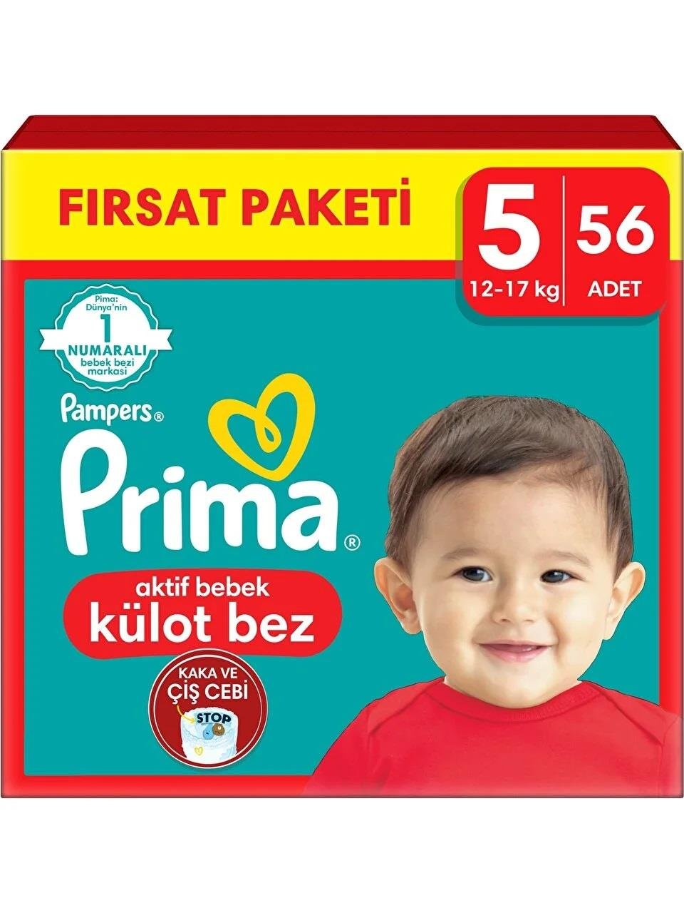 Prima Külot Bebek Bezi 5 Numara 56 Adet Fırsat Paketi