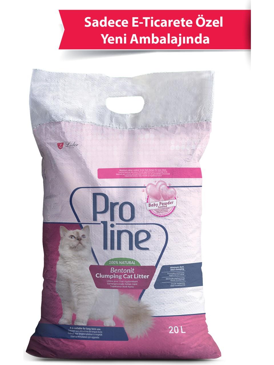 Pro Line Bebek Pudra Kokulu Topaklanan Kedi Kumu 20 Lt