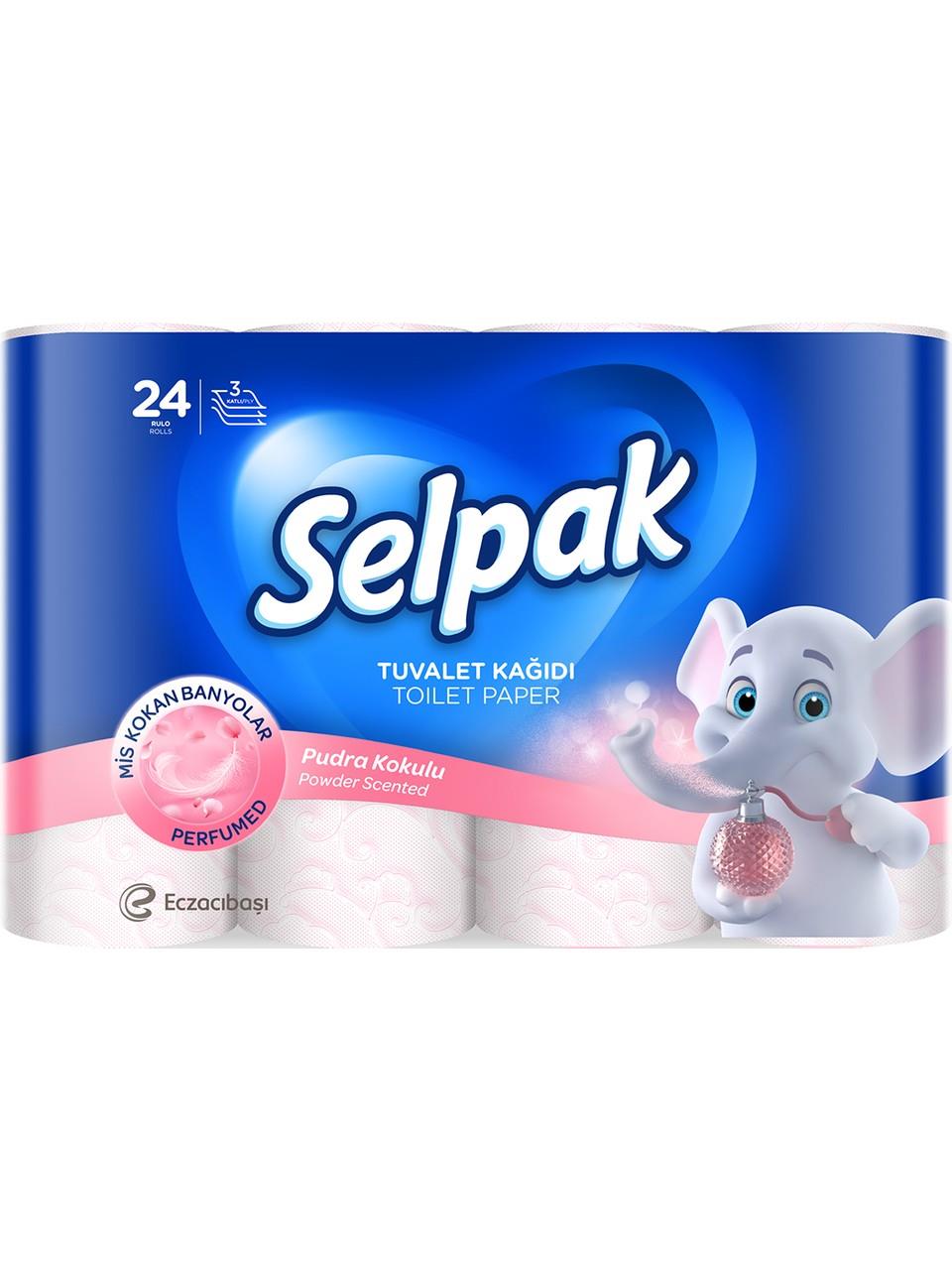 Selpak Tuvalet Kağıdı 24'lü Pudra Kokulu
