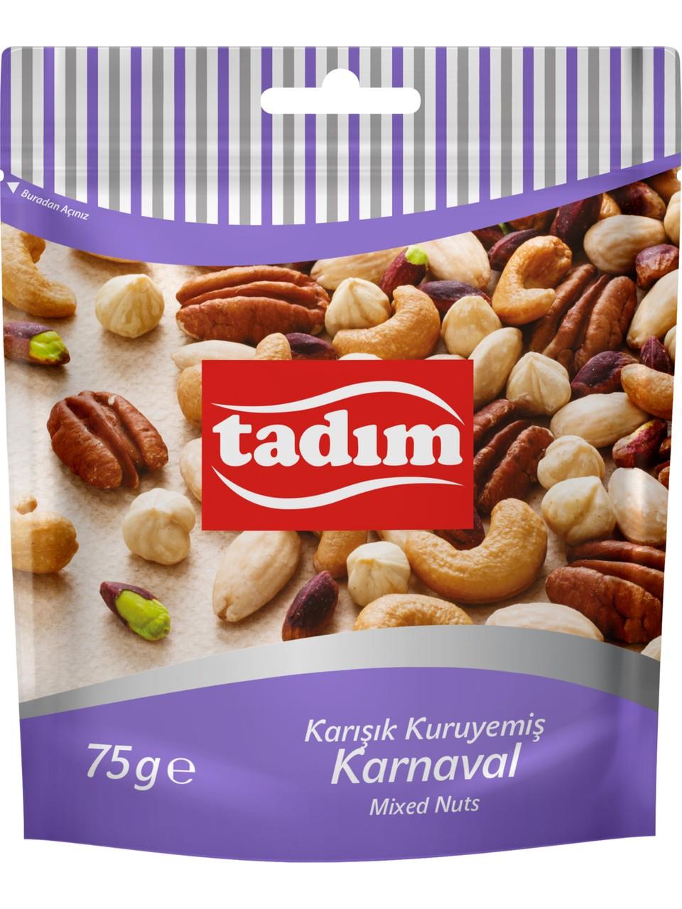 Tadım Karışık Kuruyemiş Karnaval 75 gr x 12 Adet