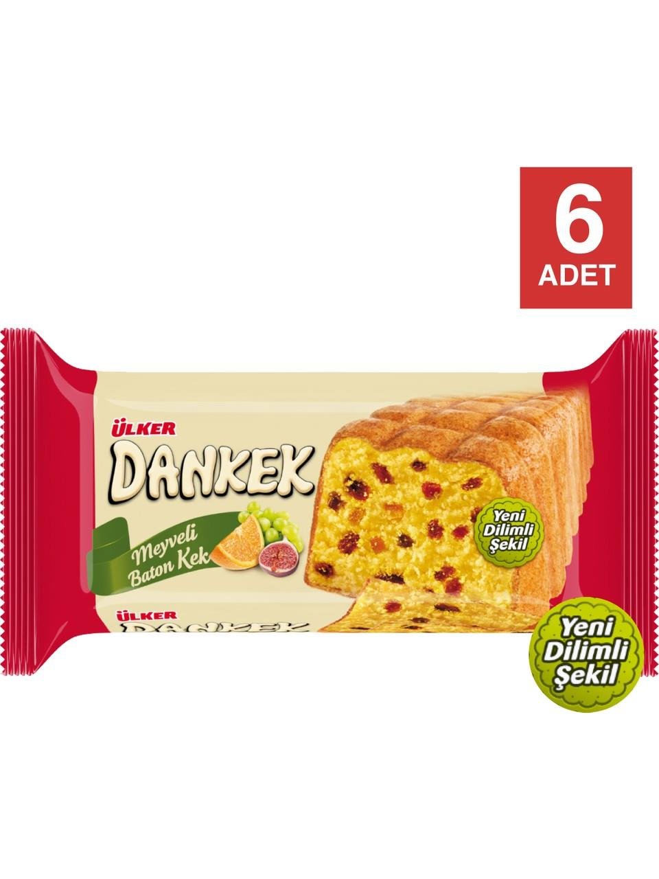 Ülker Dankek Meyveli Baton Kek 200 gr x 6 Adet