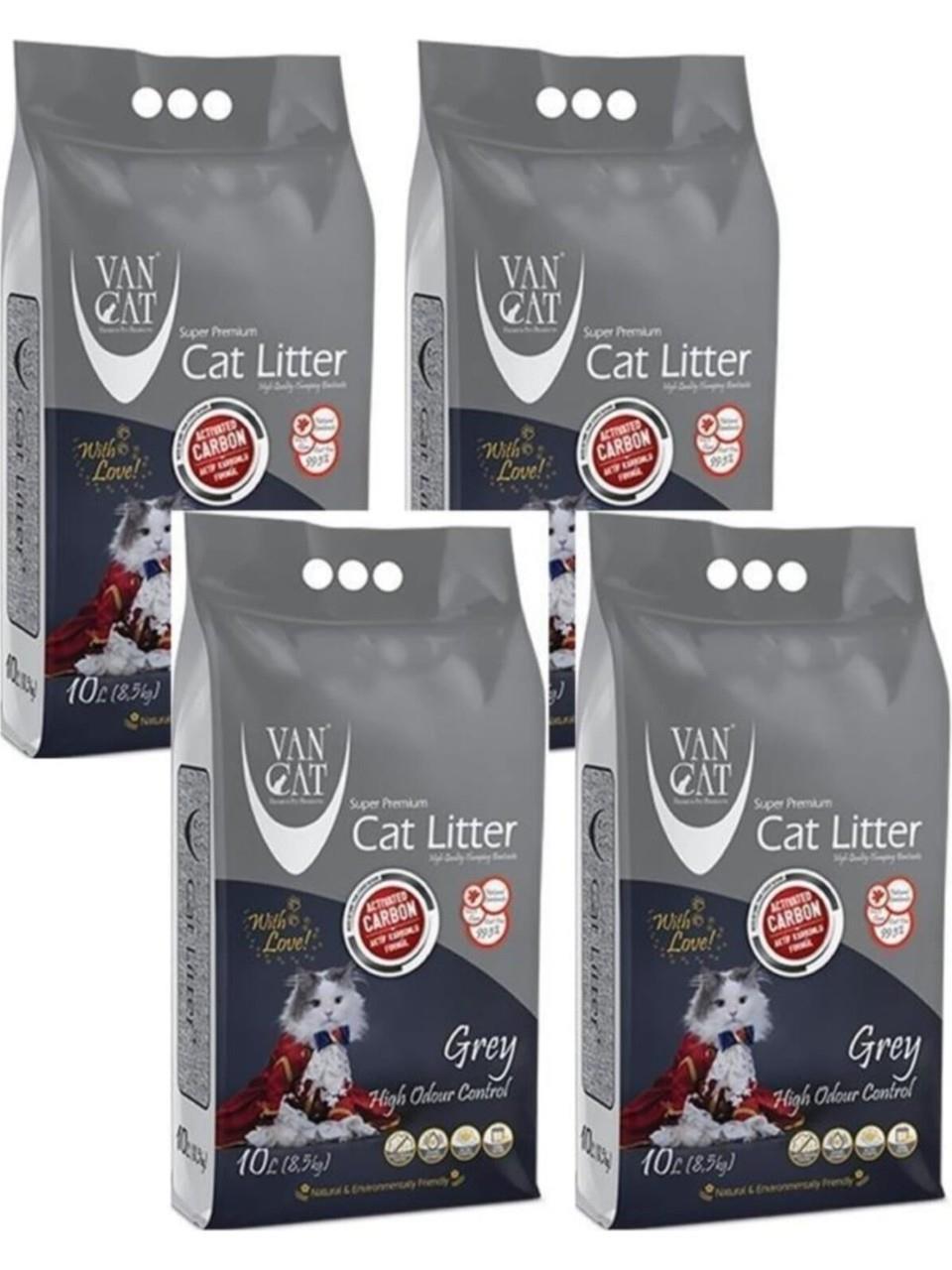 Van Cat Aktif Karbonlu Kedi Kumu (10 lt x 4 Adet)