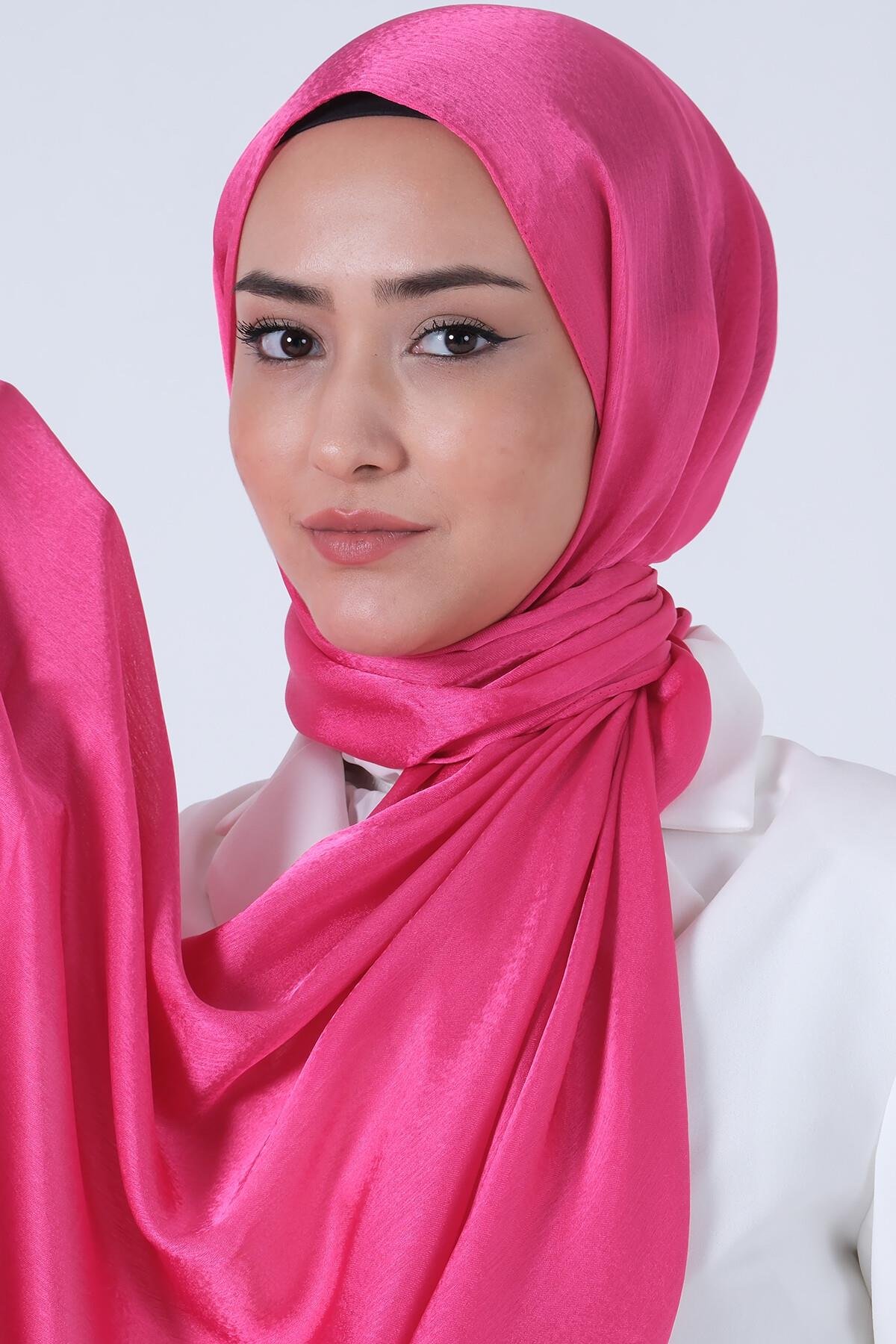 Harem Scarf Janjan Şal Açık Fuşya