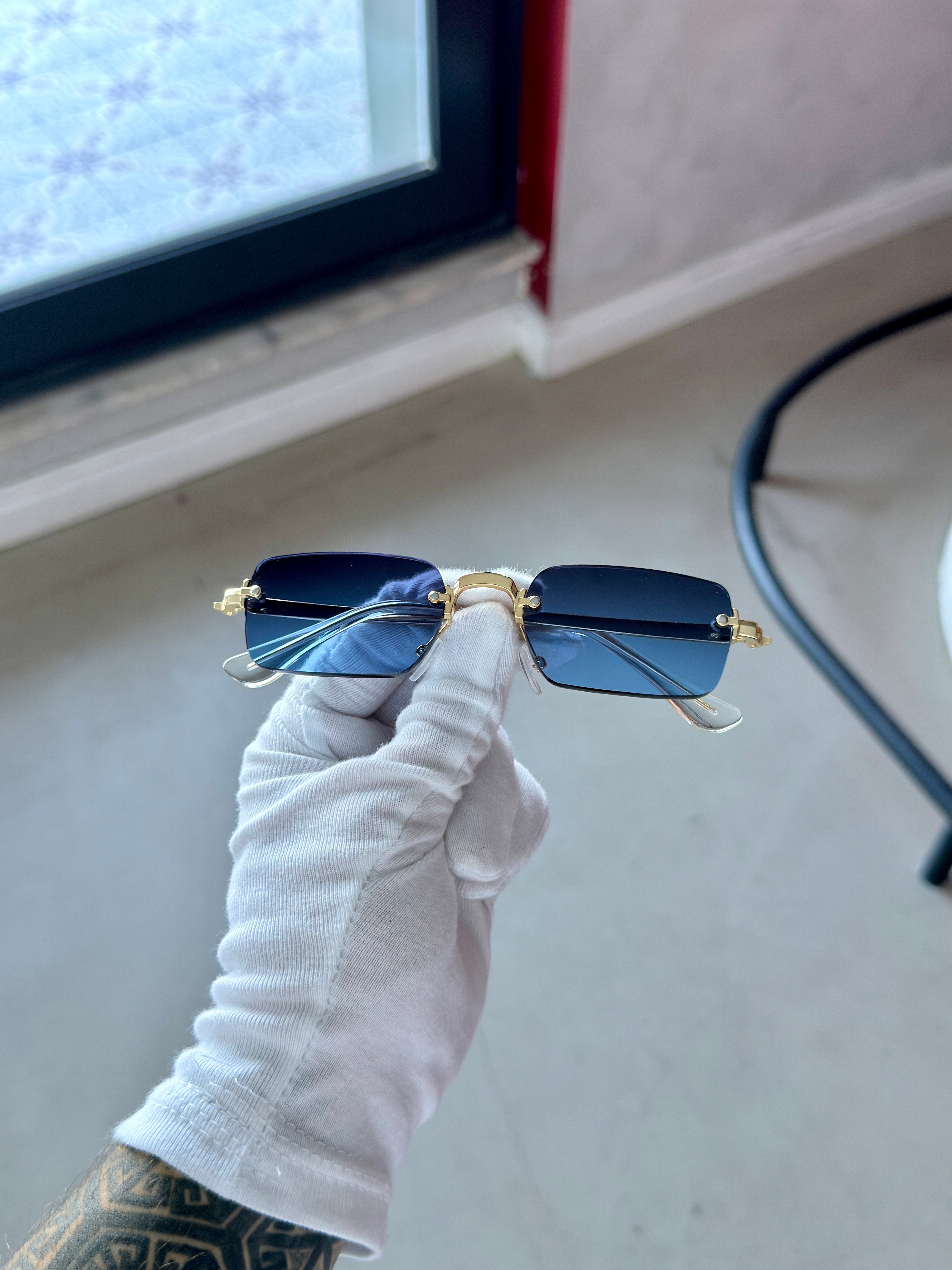 ASA.P - Gold/Mavi UV-400 Korumalı Güneş Gözlüğü