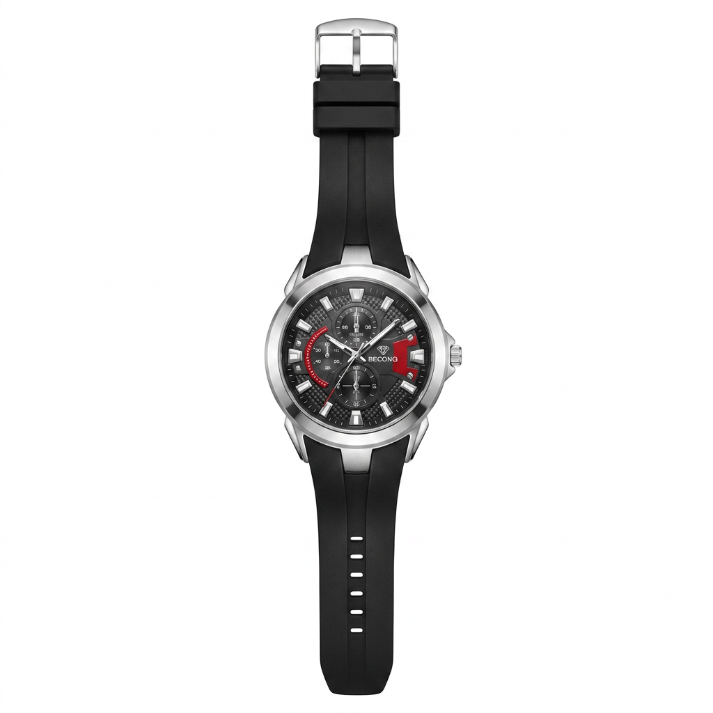 Beconq Nitro Silikon Kordon Sportif Erkek Kol Saati (106)