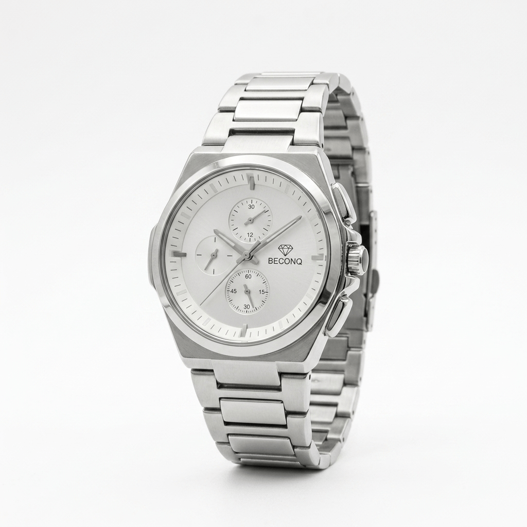 Beconq Prime Chronograph Çelik Kordon Erkek Kol Saati (90)