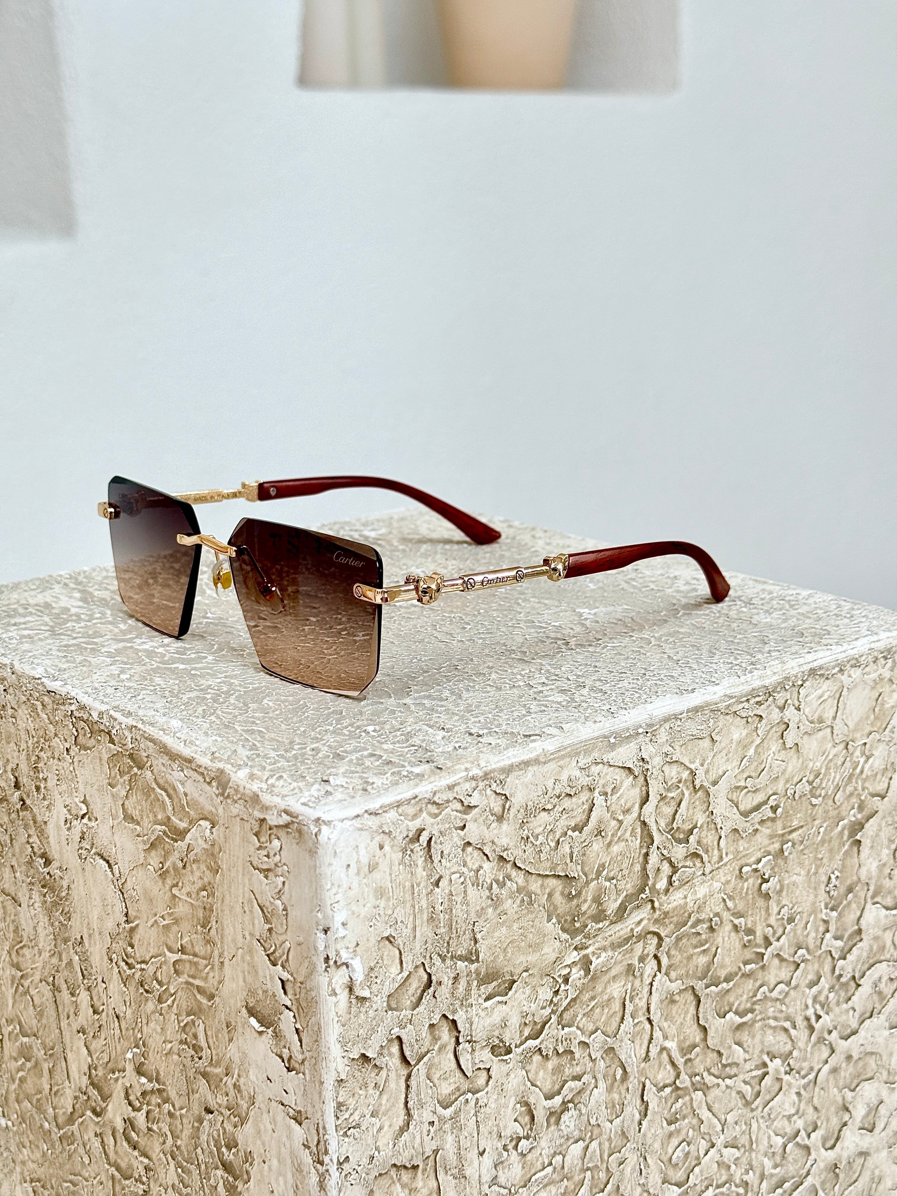 BRILL - Gold/Brown UV-400 Korumalı Güneş Gözlüğü