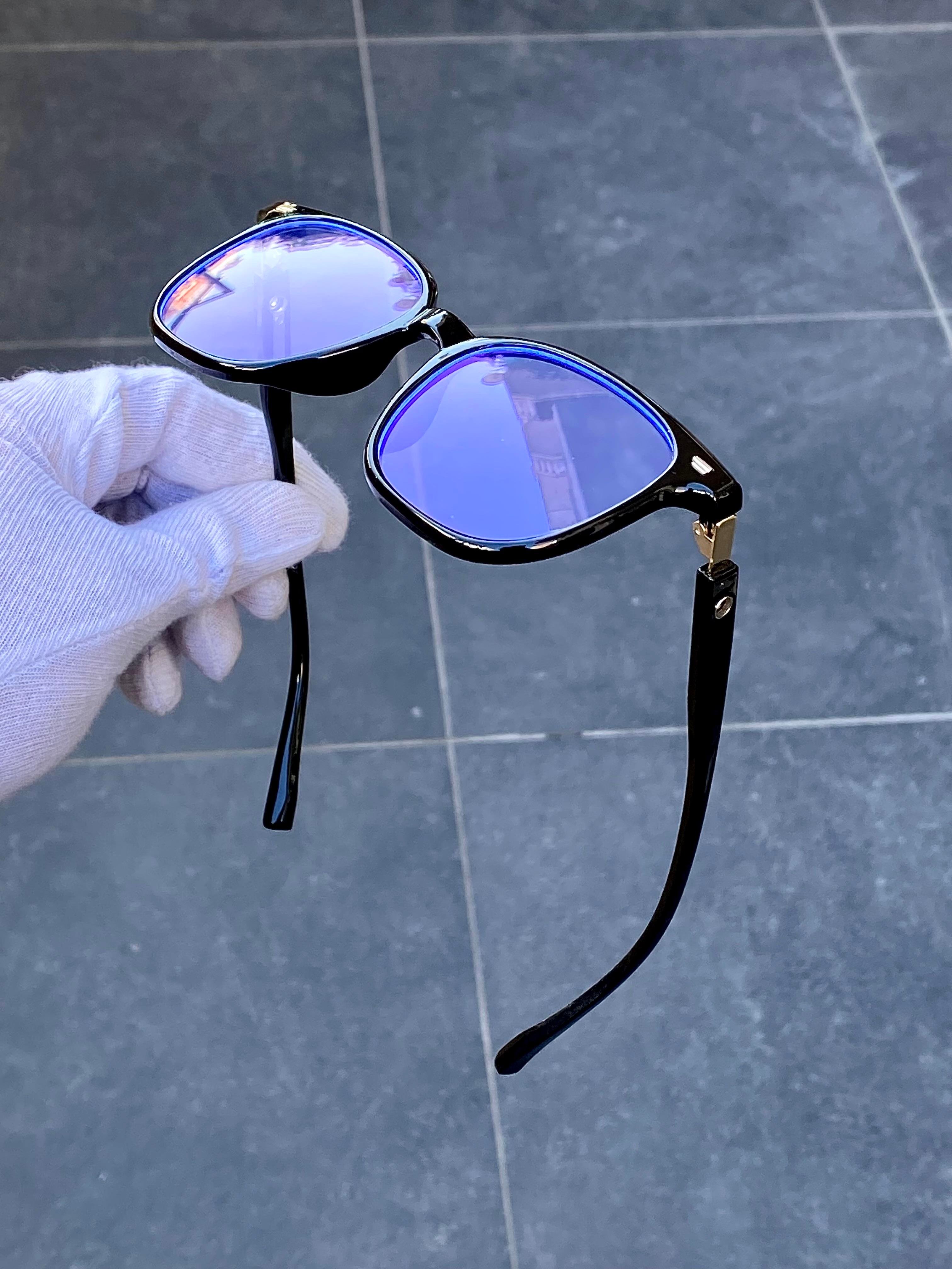 EXO Siyah-Gold Blueblock Optik Uyumlu Gözlük