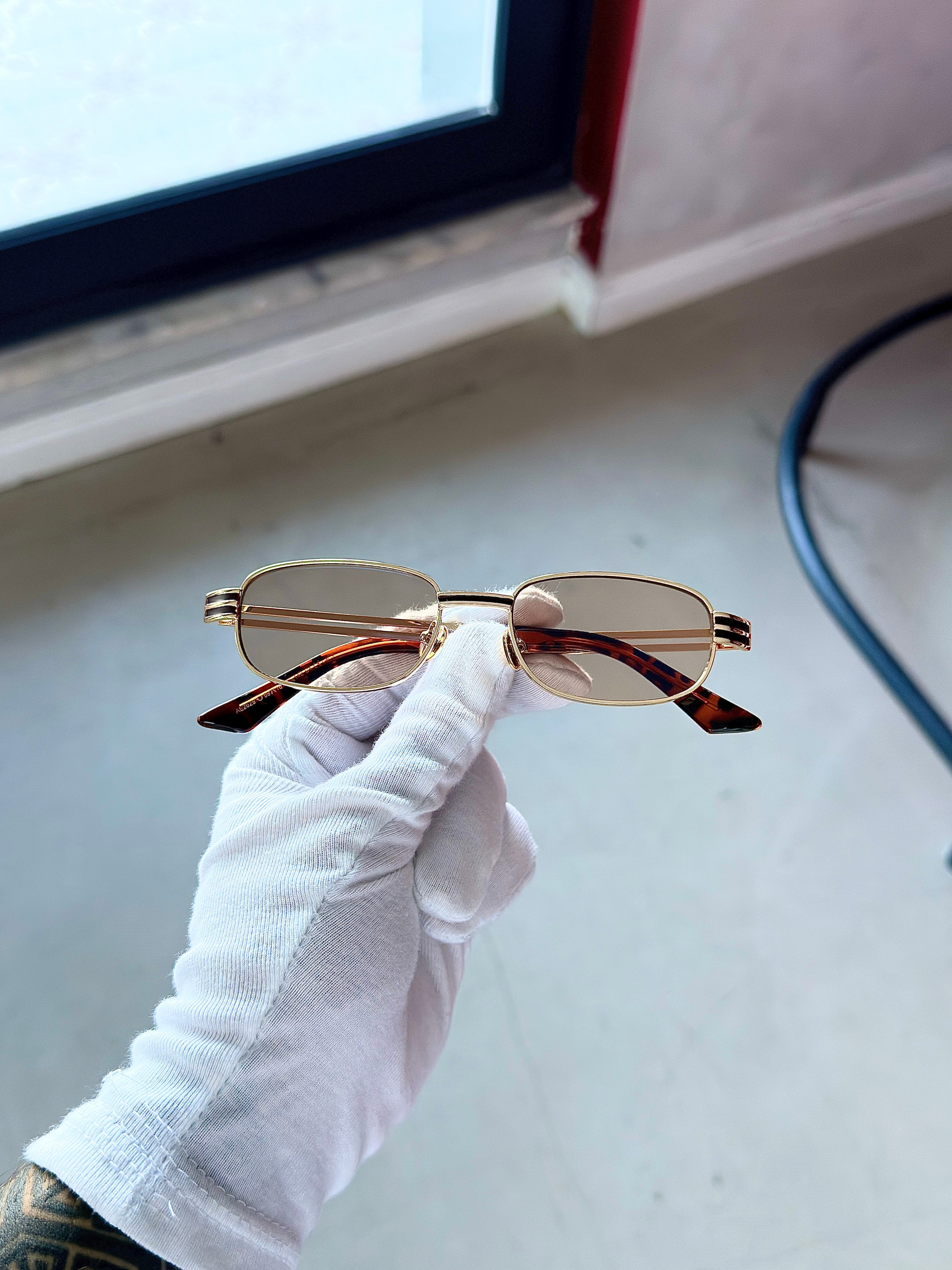 LOC - Gold/Krem UV-400 Korumalı Güneş Gözlüğü