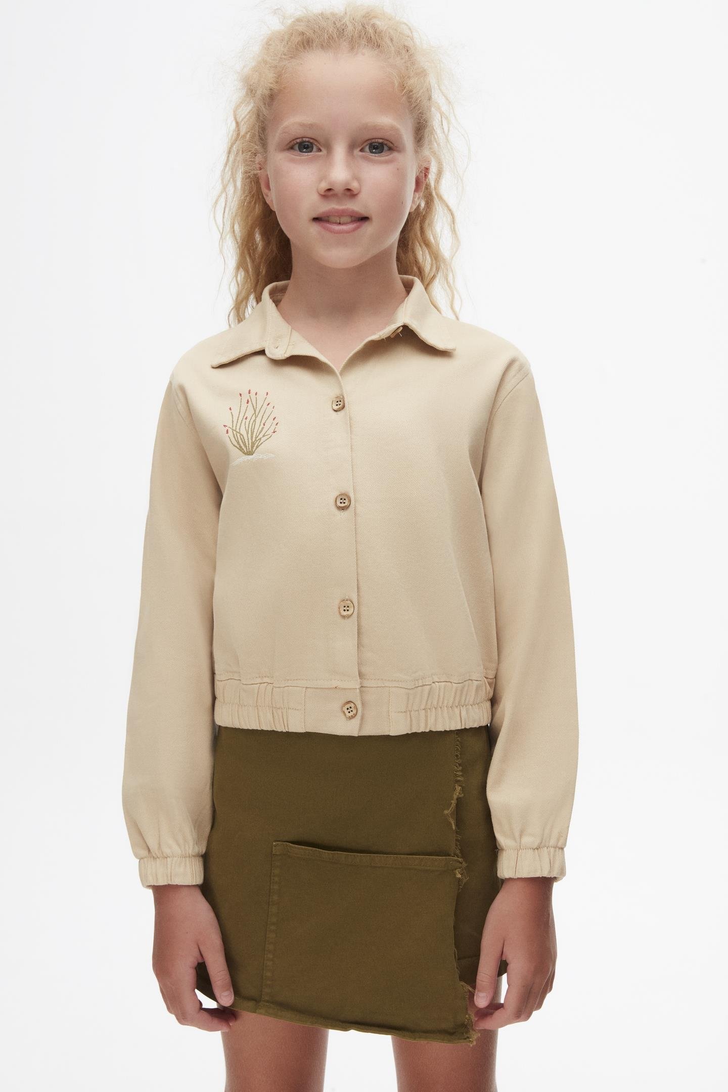 37324 ELOPE GÖMLEK 8/14 KIZ NK BEJ