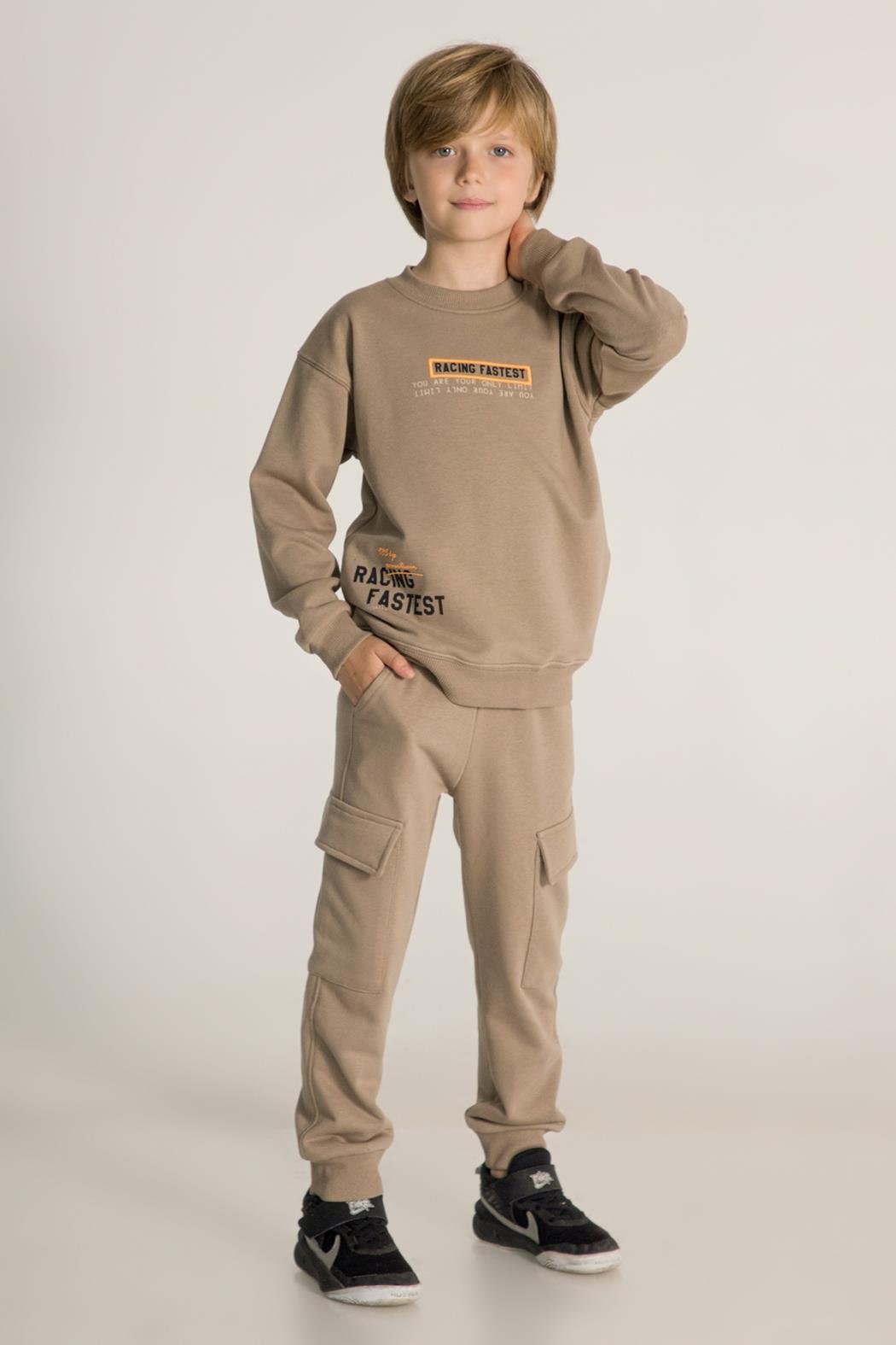 4038 KARGO CEPLİ TEK ALT 9/14 UNİSEX DMB BEJ