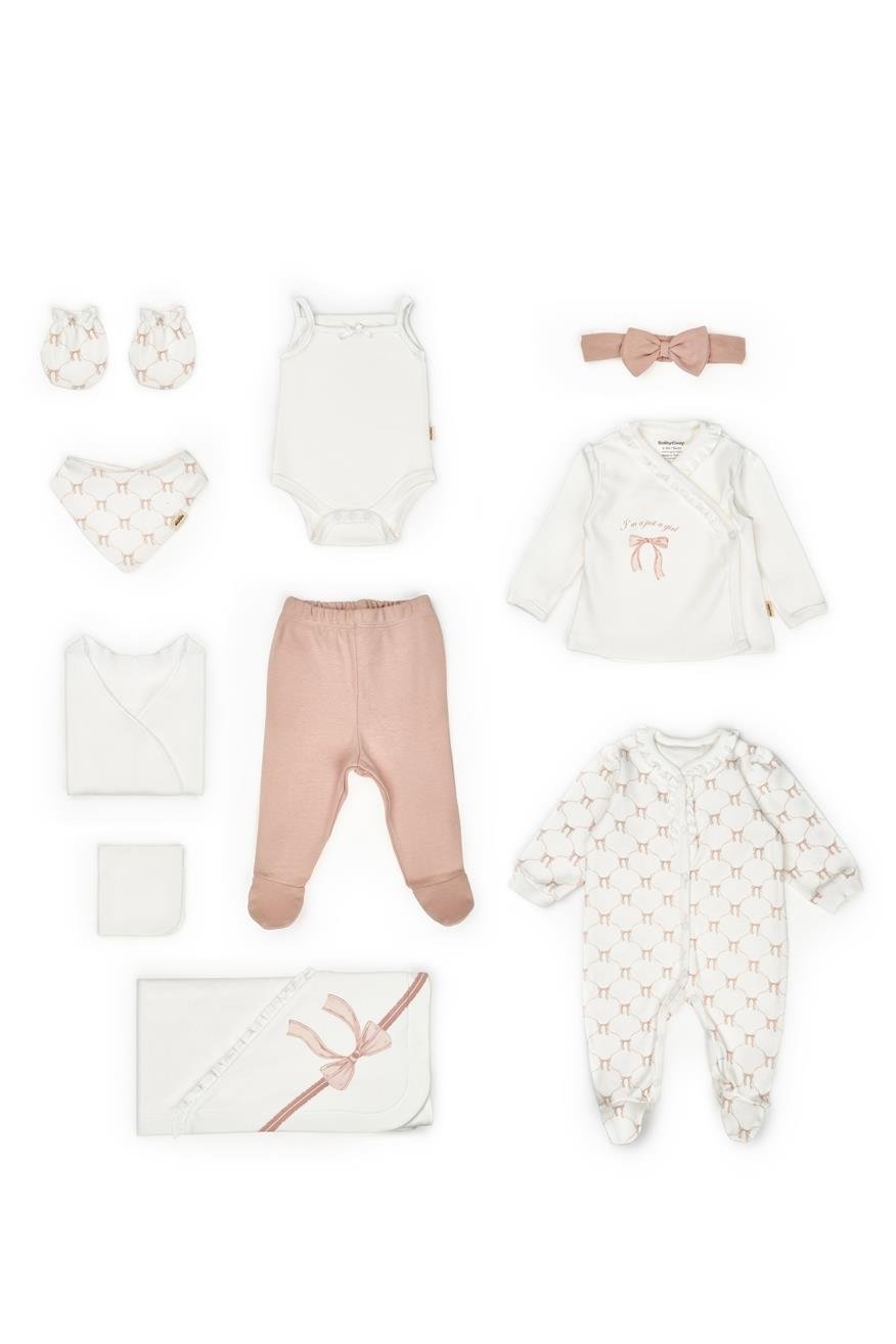 BaybCosy Kız Bebek 10'lu Hastane Çıkışı Pudra