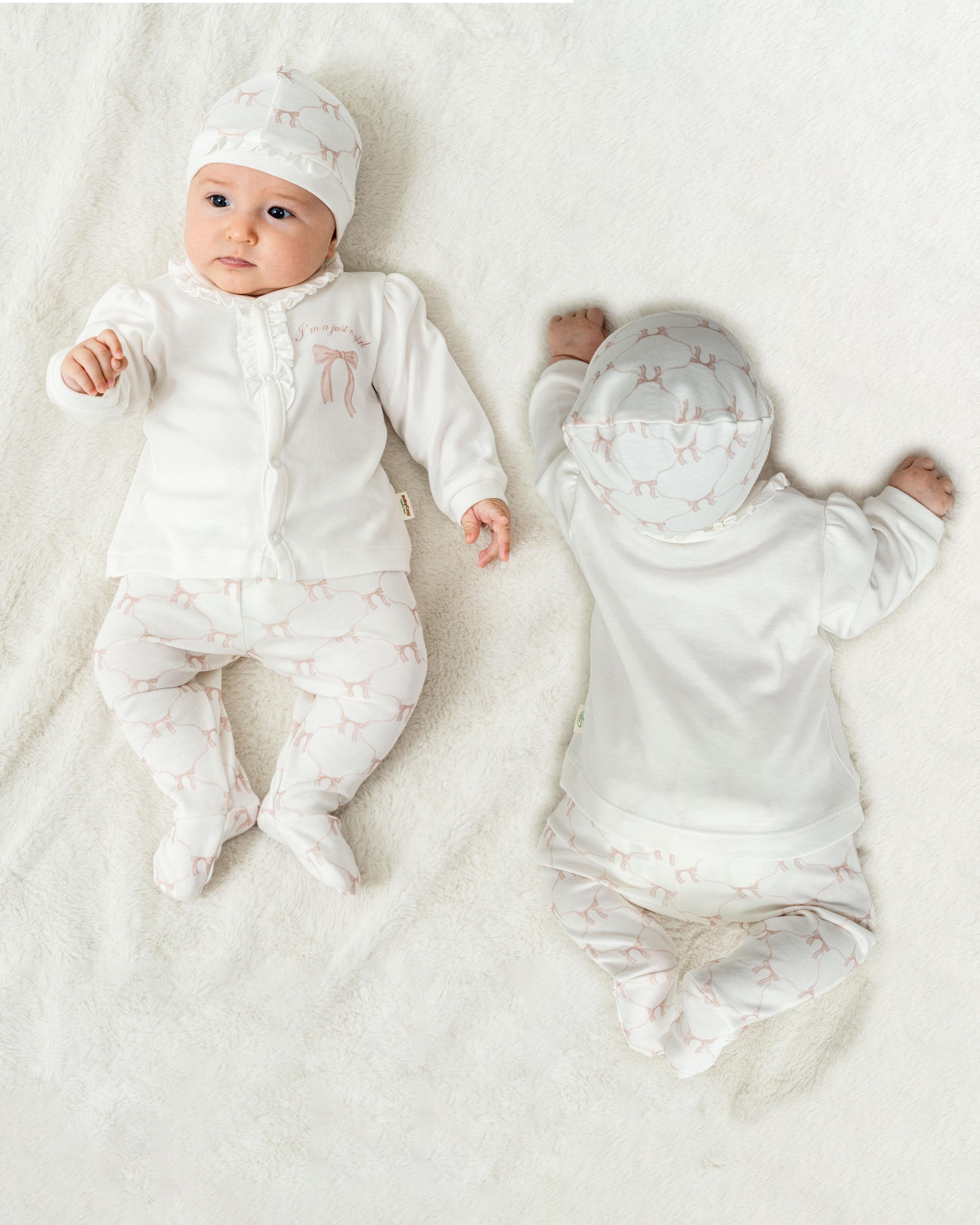 BaybCosy Kız Bebek 3'Lü Takım 0-9 Ay Pembe